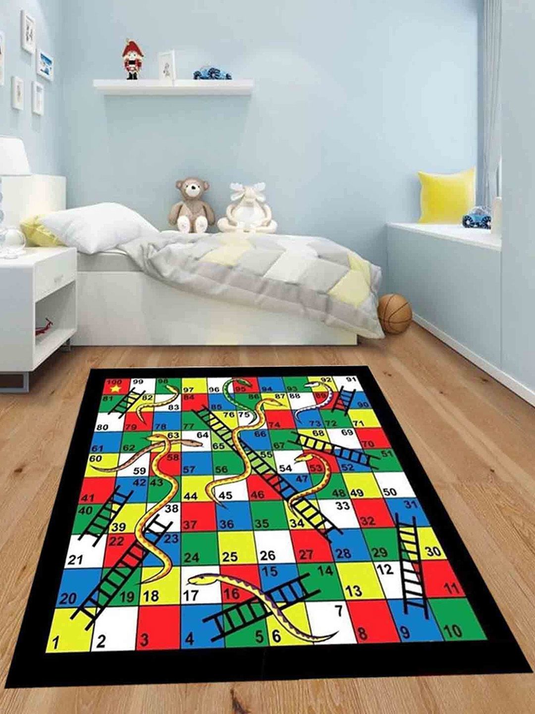 MUREN Kids Snake & Ladder Floor Activity Game With Big Dice