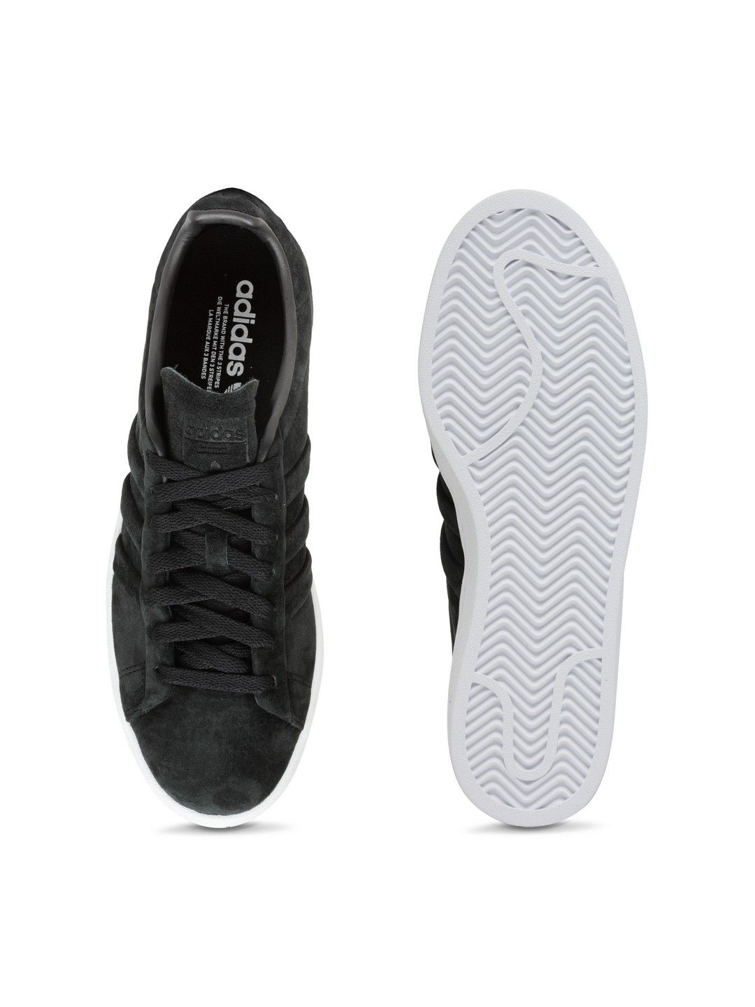 Buy ADIDAS Originals Men Black Campus Stitch & Turn Suede Sneakers - Casual  Shoes for Men 2496258 | Myntra