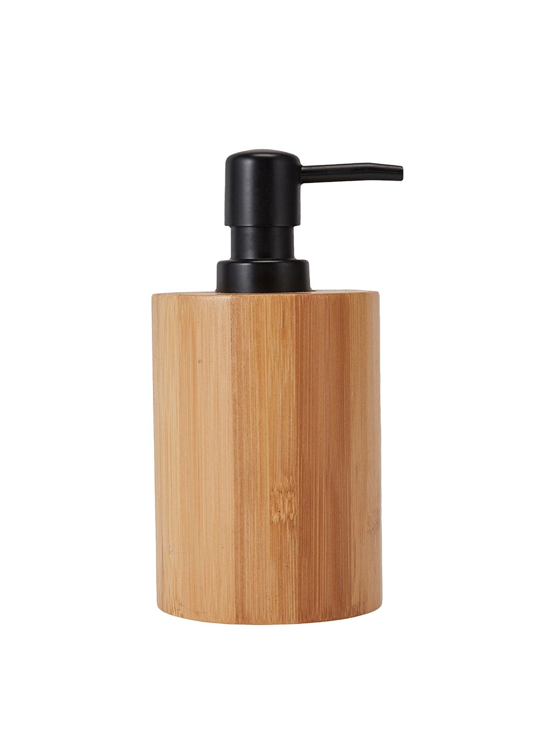 Anko Brown Textured Bamboo Soap Dispenser