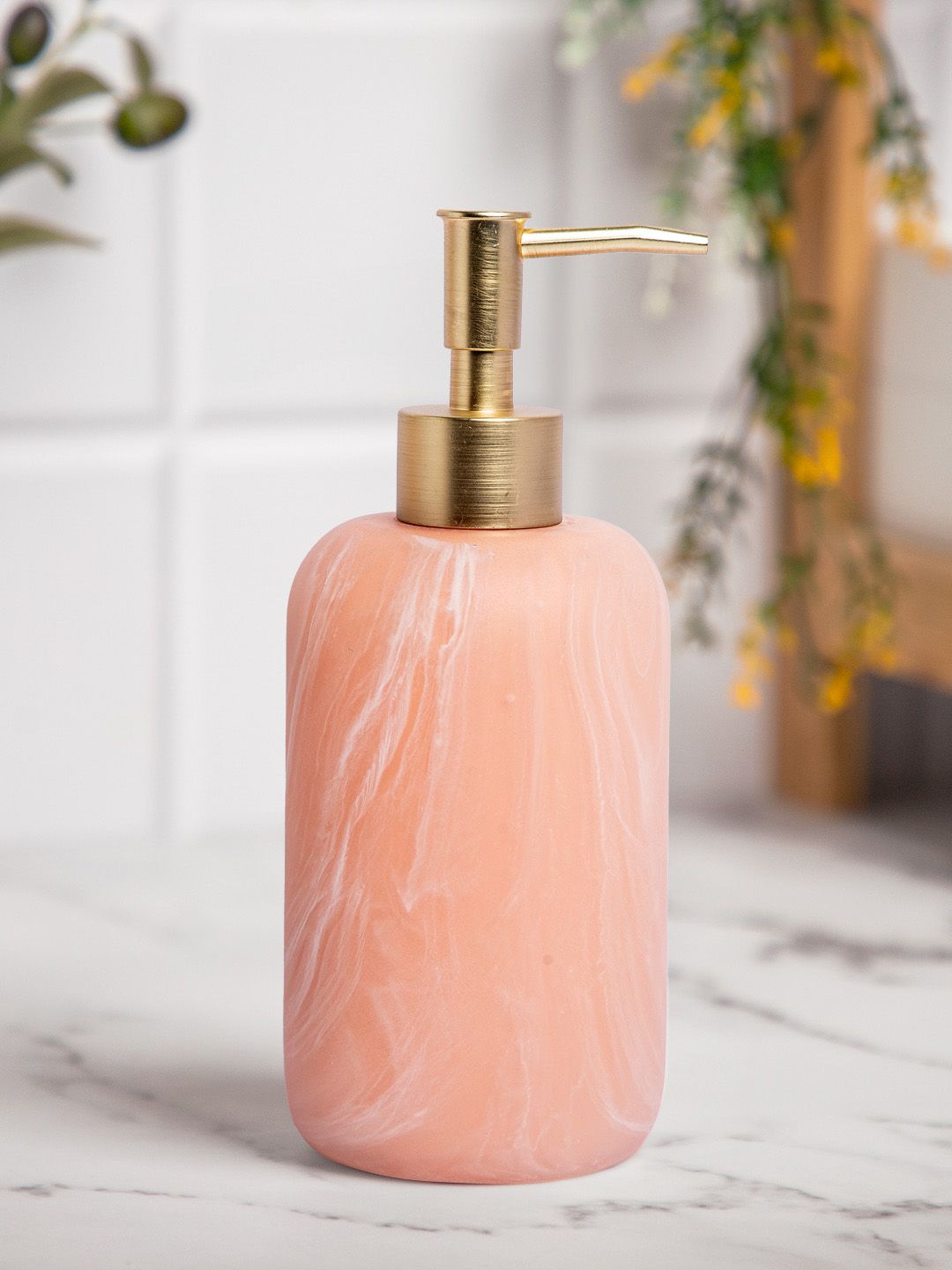 Anko Pink Abstract Soap Dispenser