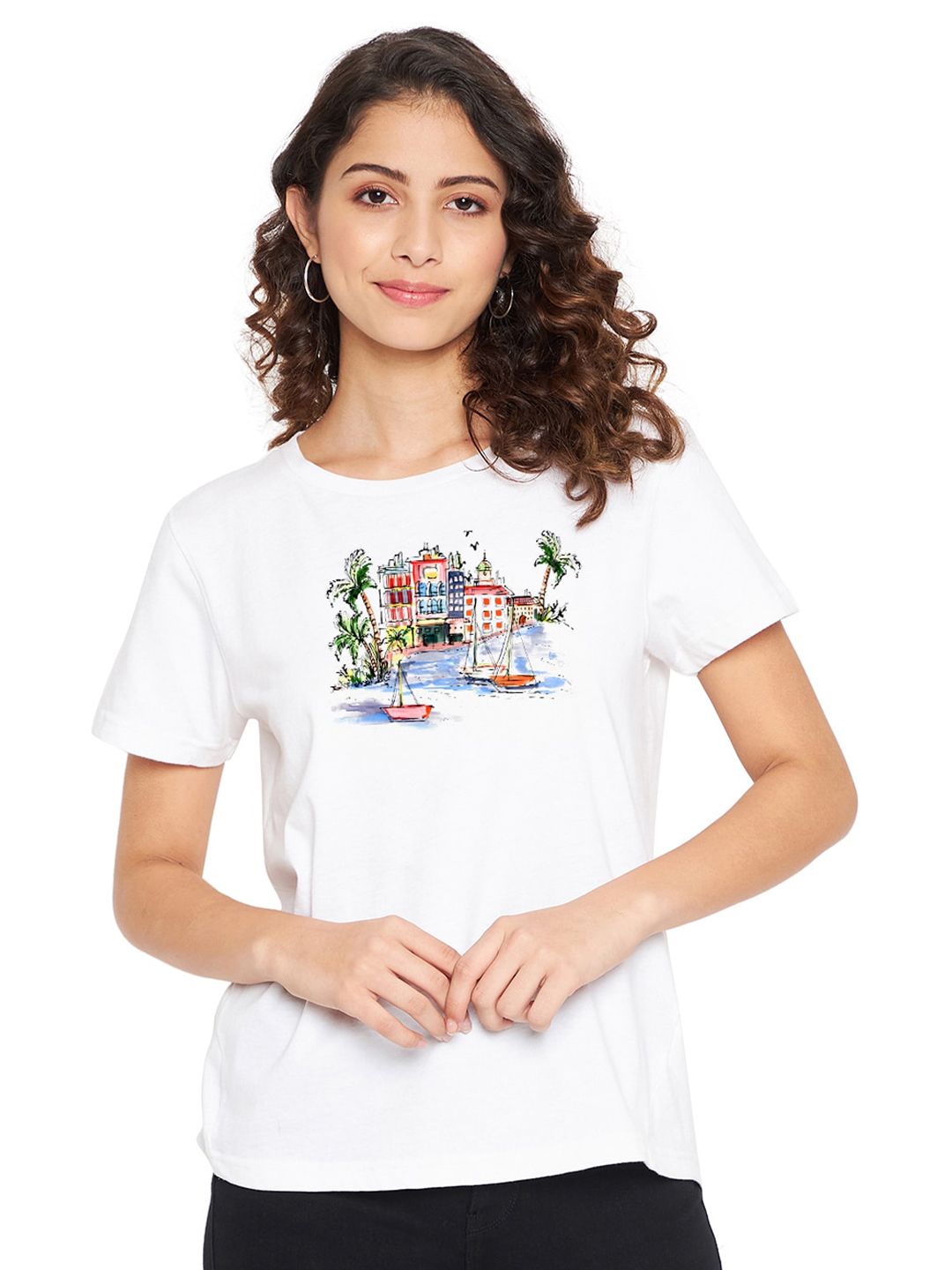 URKNIT Graphic Printed Cool Max Pure Cotton T-shirt