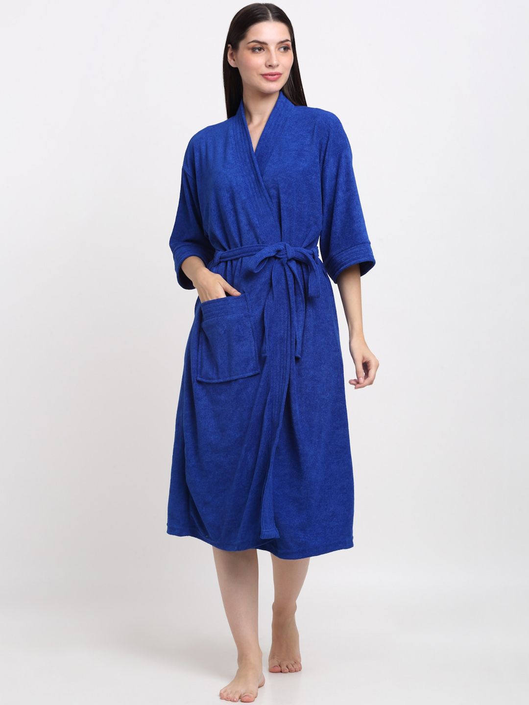 Creeva  Tie-Up Bath Robe