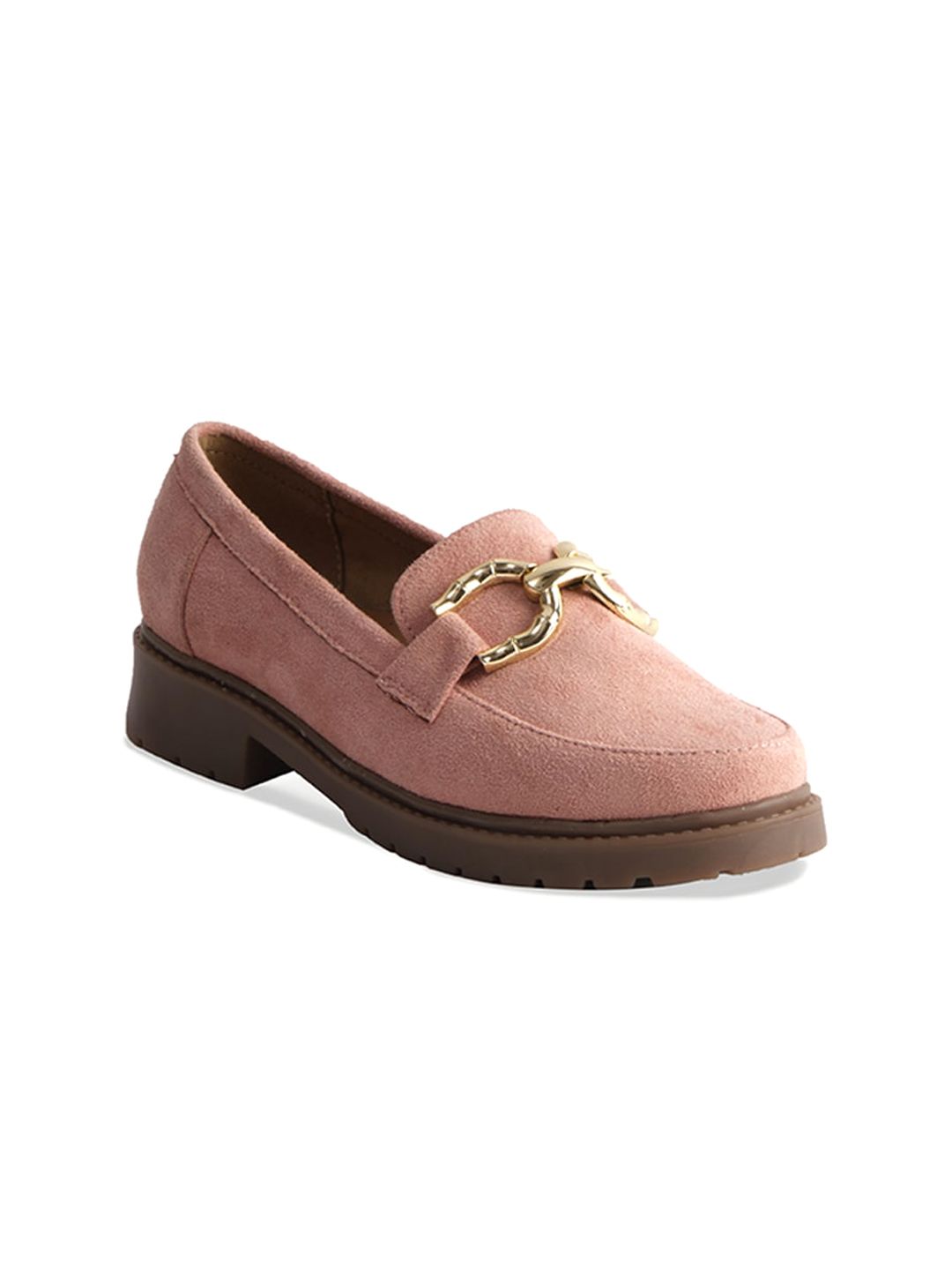 ERIDANI Women Peach-Coloured Ballerinas Flats