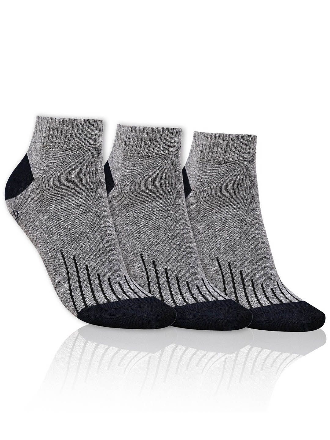 Dollar Socks Men Pack Of 3 Patterned Pure Cotton Ankle-Length Socks