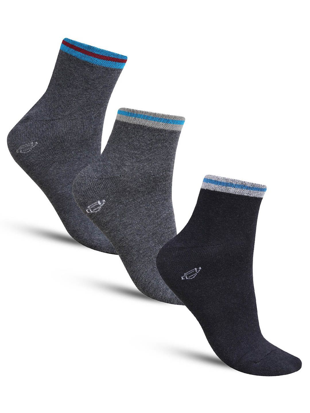 Dollar Socks Men Pack Of 3  Cotton Ankle-Length Socks