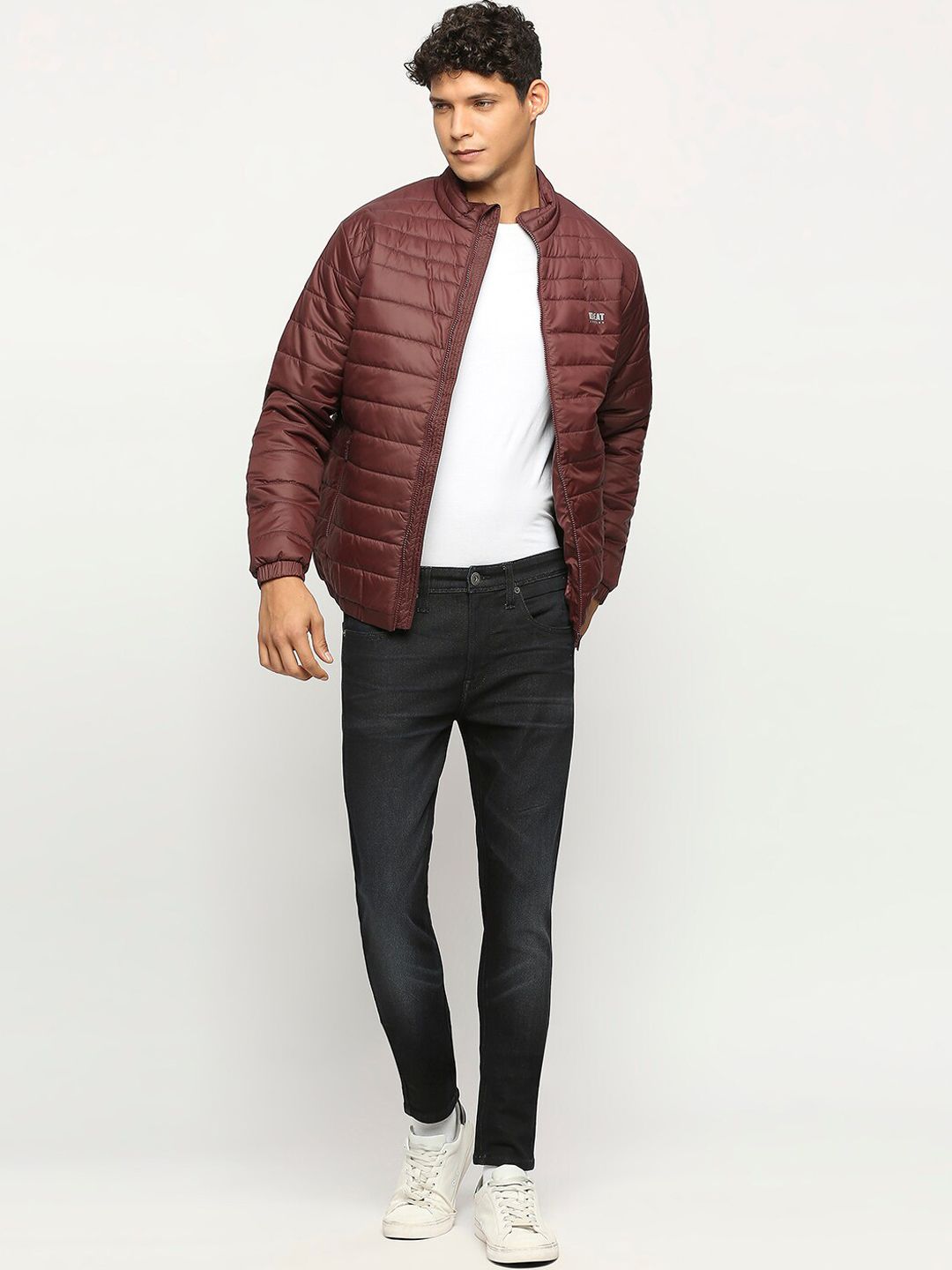 BEAT LONDON by PEPE JEANS Mock Collar Lightweight Padded Jacket