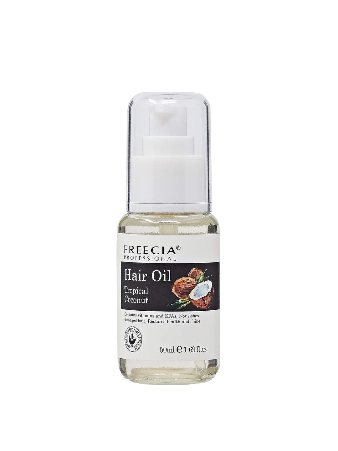FREECIA Professional Tropical Coconut Hair Oil Serum - Nourishes Damage Hair - 50ml