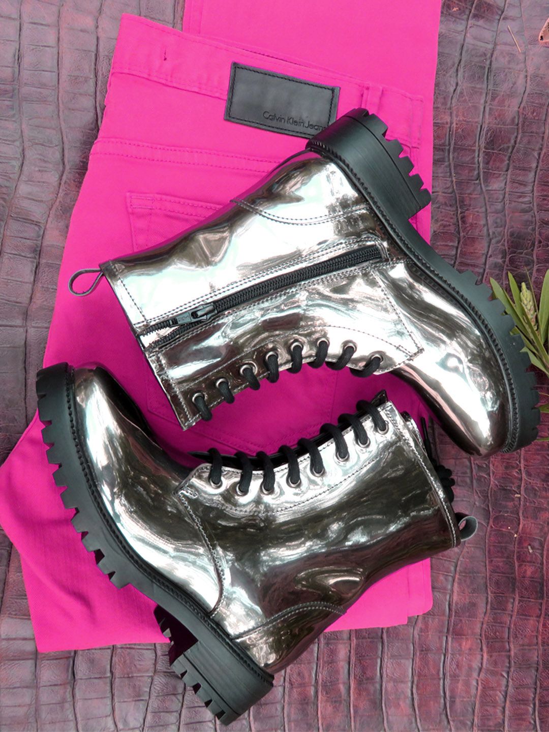CARLO ROMANO Women Mid Top Platform Heel Chunky Boots