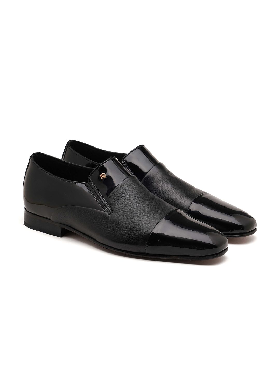 Ruosh Ruosh Men Textured Leather Formal Slip-On Shoes