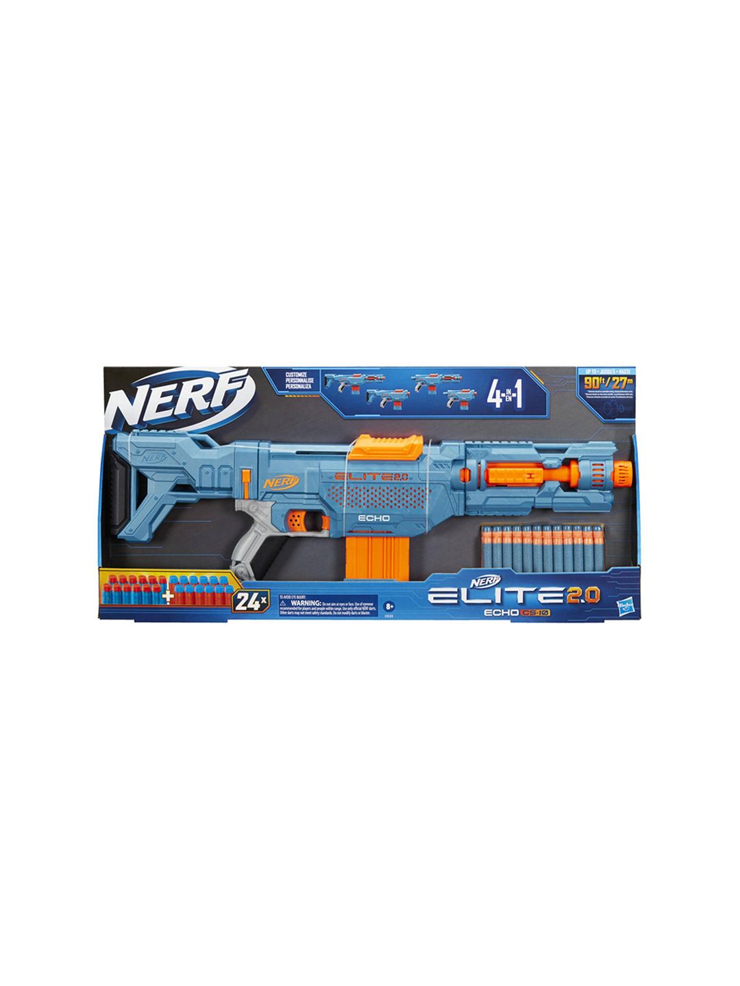 Buy NERF Boys Elite 2.0 Echo CS-10 Blaster-24 Darts &10-Dart Clip