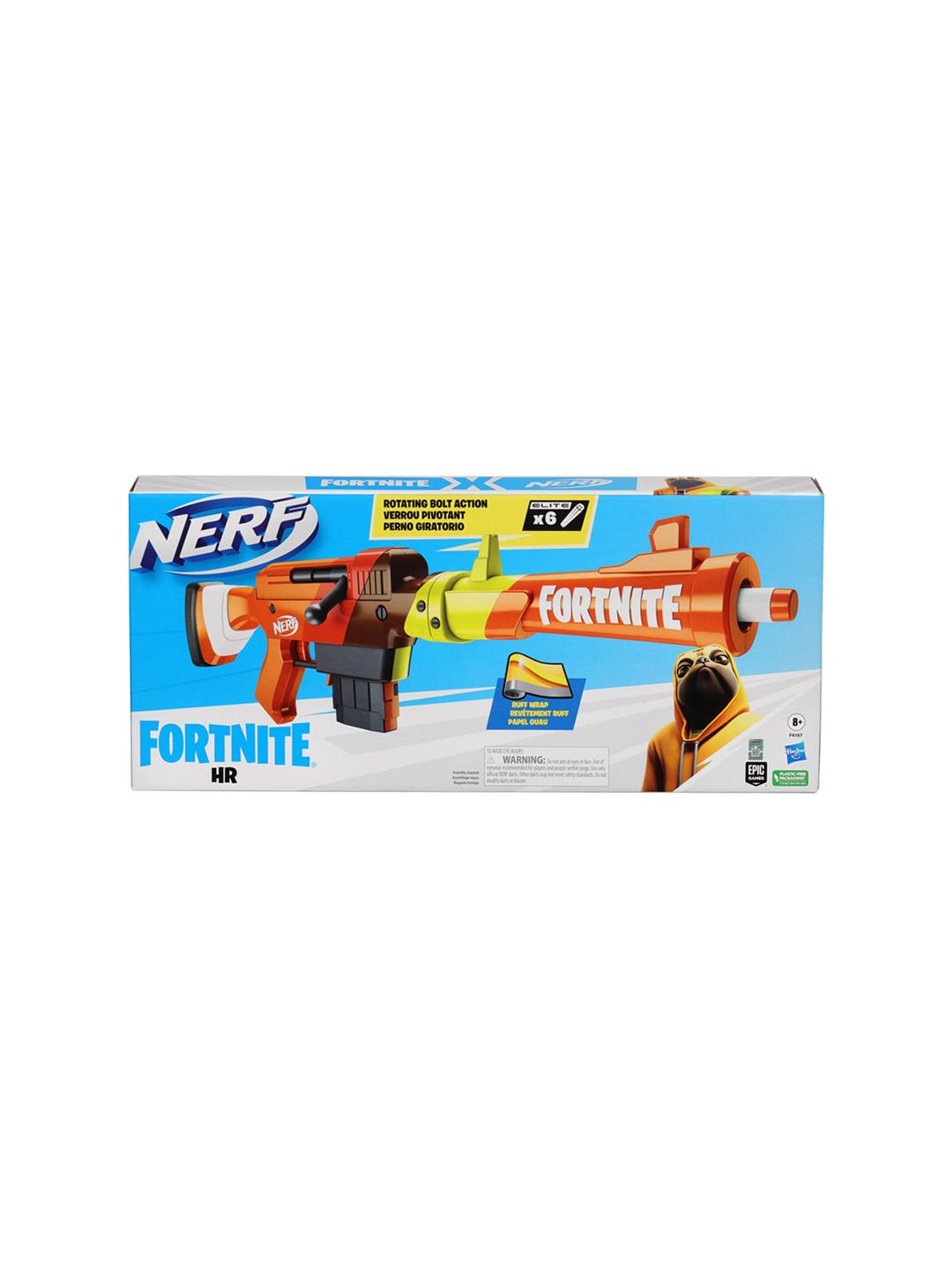 Buy NERF Fortnite Hr Dart Blaster- Ruff Wrap Design- 6-Dart Elite