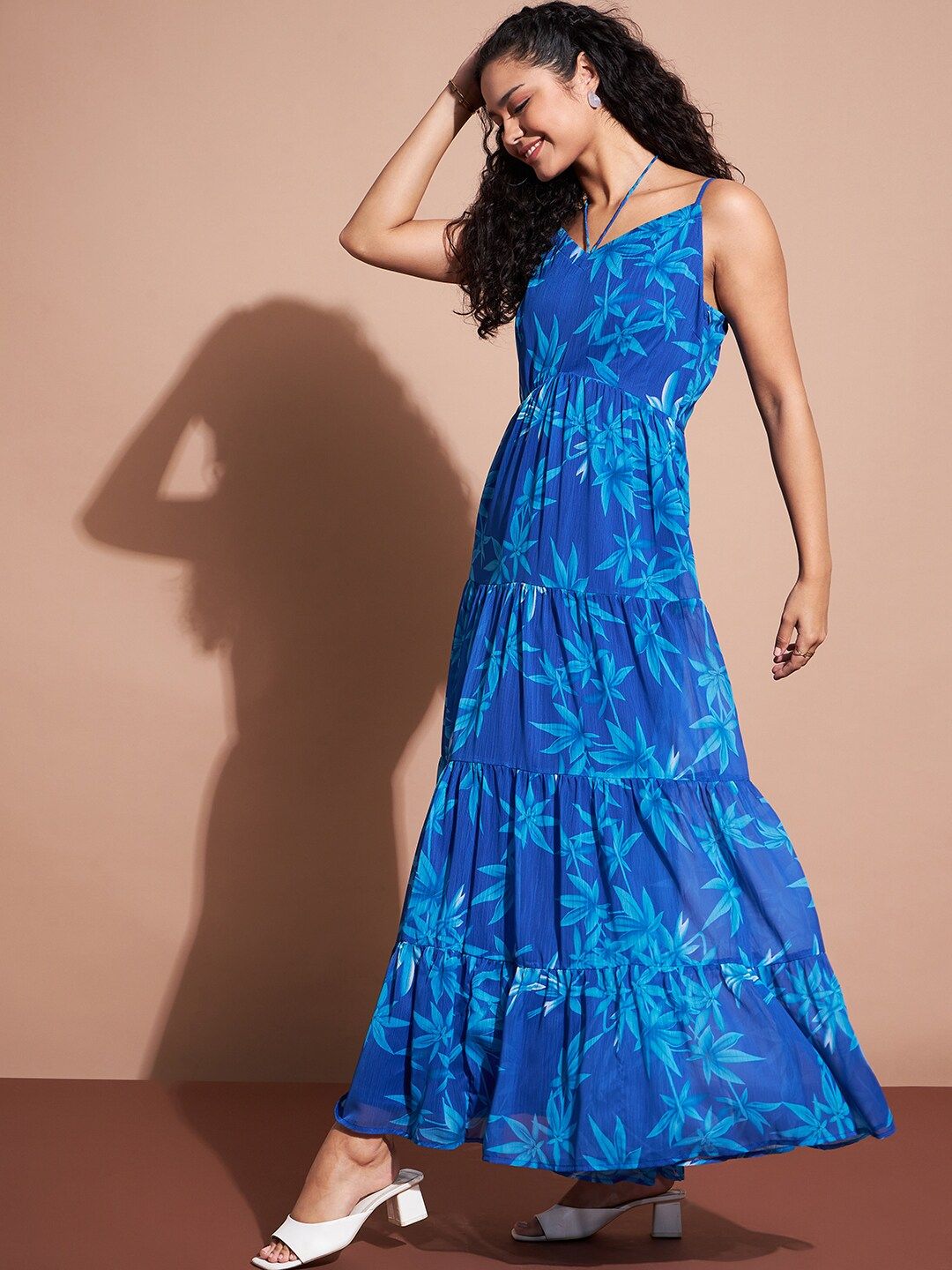 slim fit dress slacks Petal and Pup Women's Samara Maxi Dress - Navy - Blue