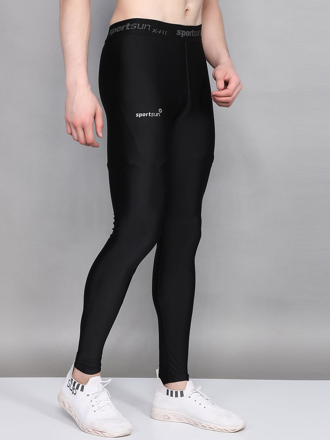 Buy SPORT SUN Men Regular Fit Anti-Microbial Ankle Length Tights