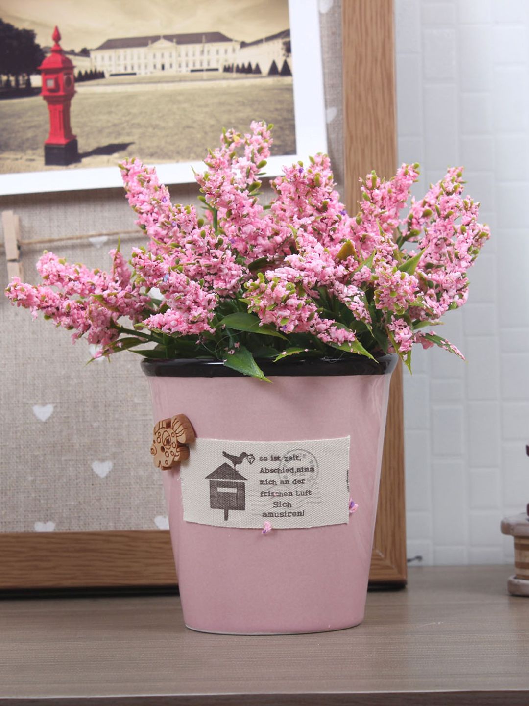 Art Street Green & Pink Artificial Plant Price in India