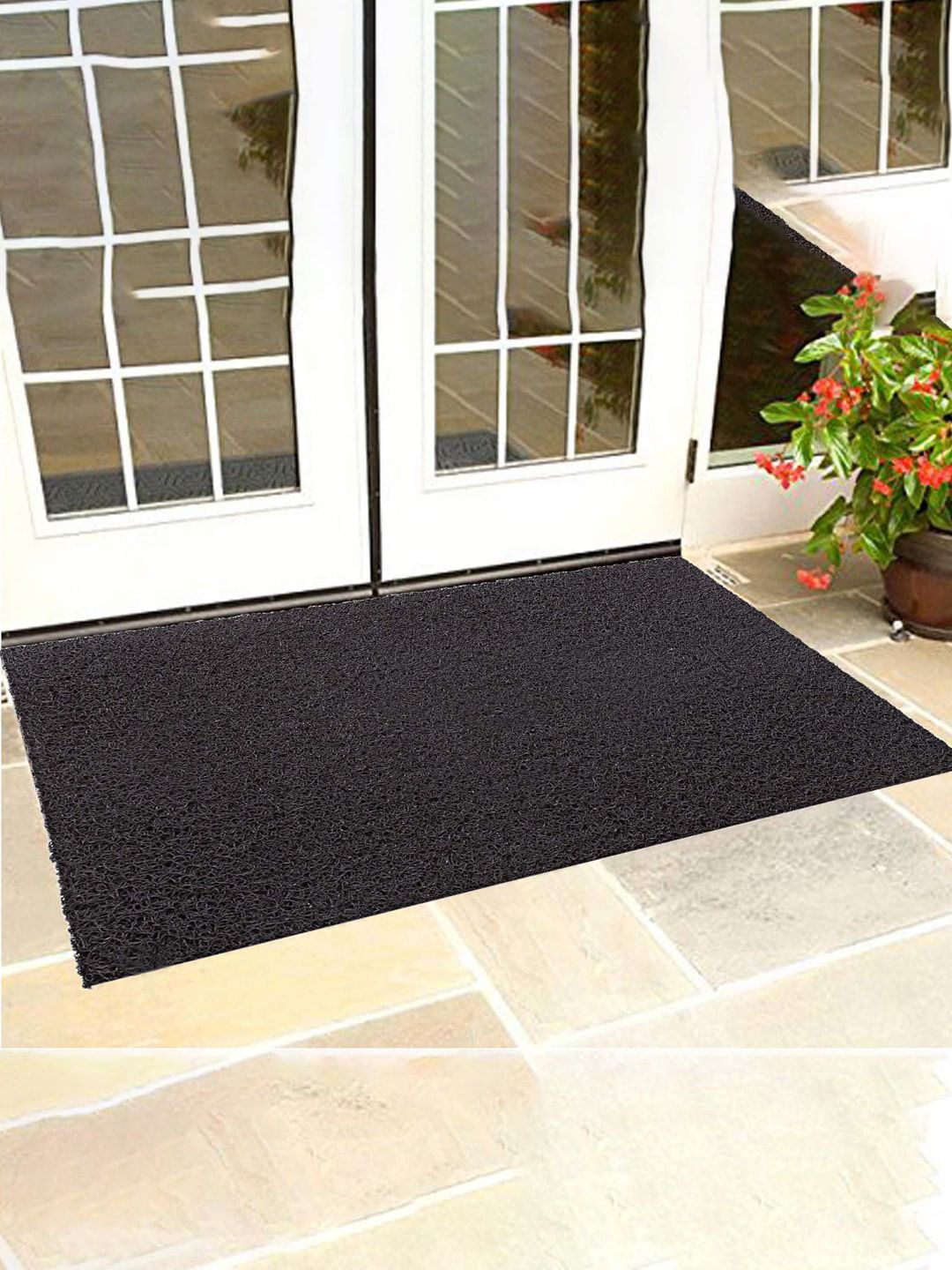 Kuber Industries Brown Cotton Modern Door Mat