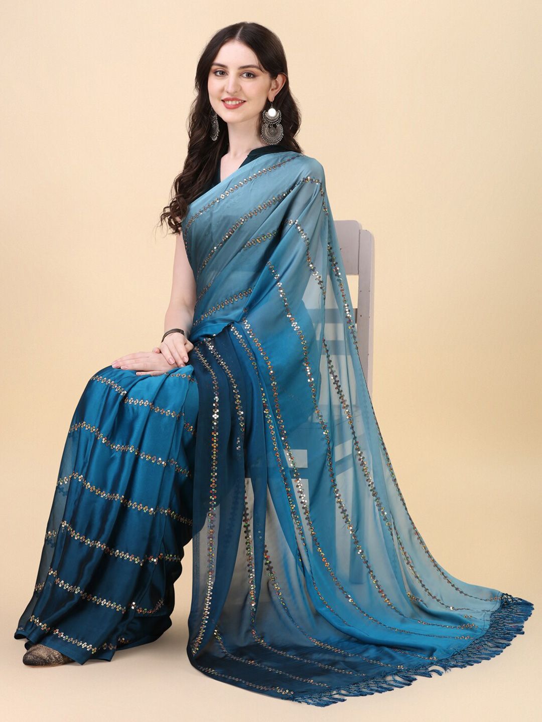 KALINI Embellished Saree Price in India