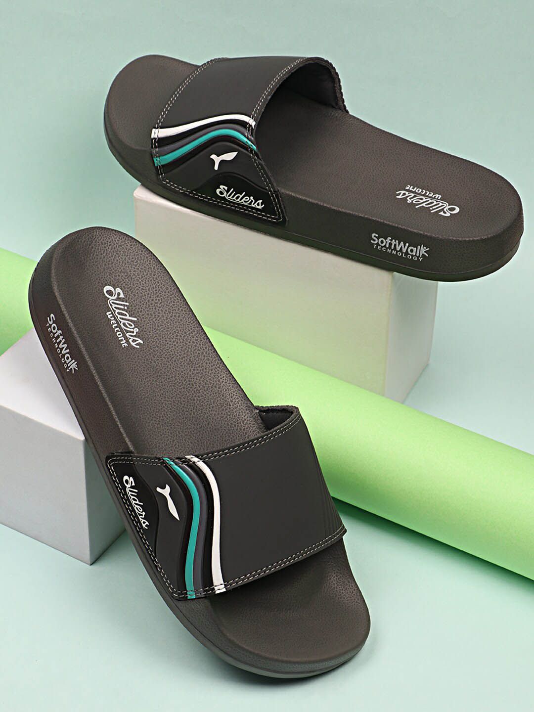 WELCOME Men Lightweight & Comfortable Arch Support Durable Anti-Skid Sliders