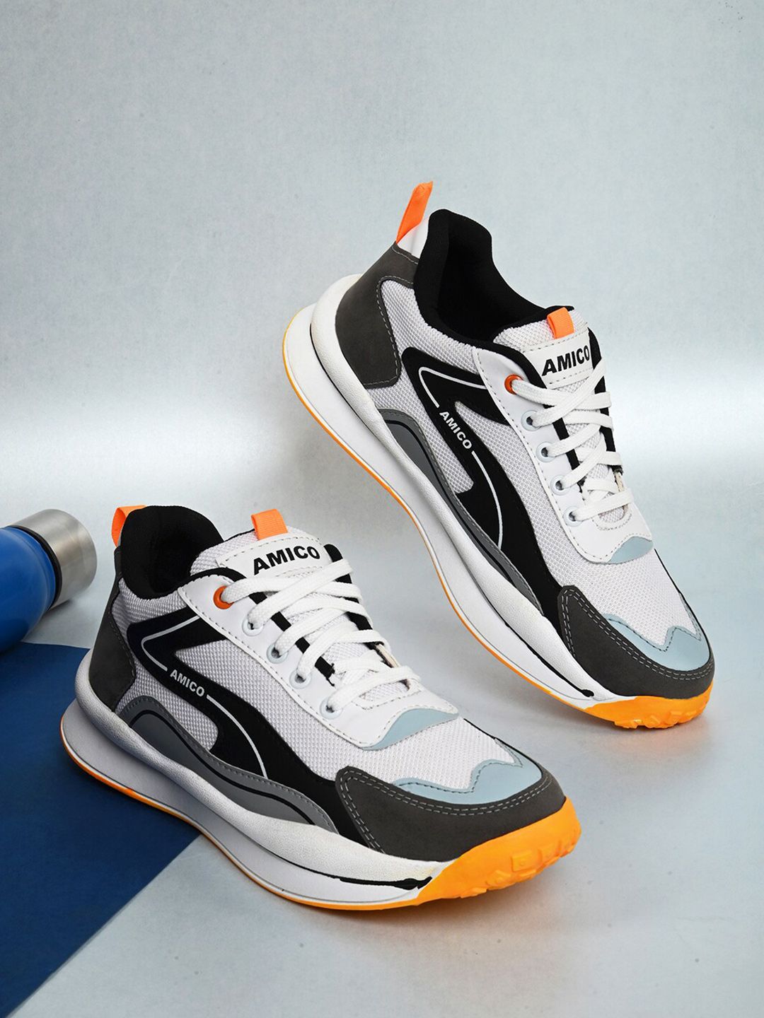 AMICO Men Lace-Up Running Shoes