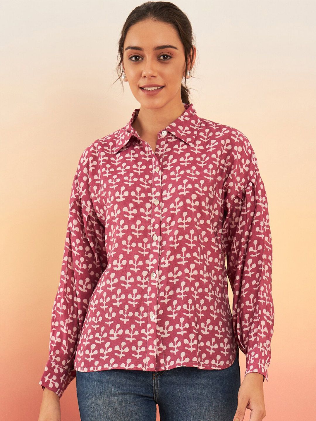 Sangria Women Floral-Printed Casual Shirts Price in India