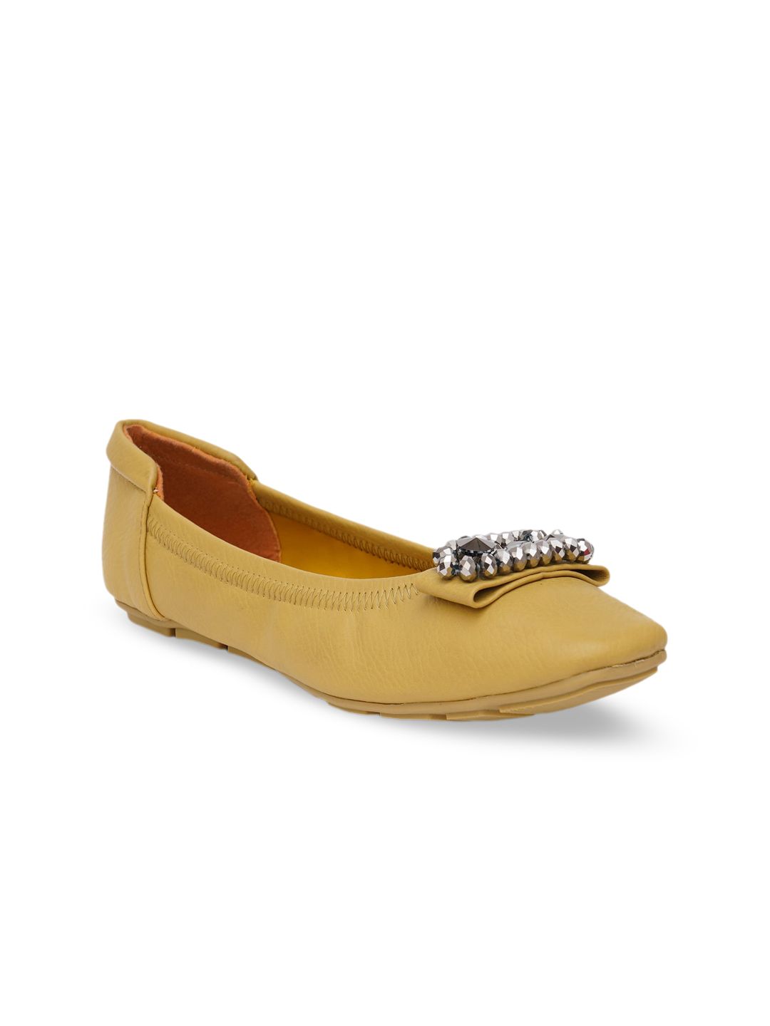 Sherrif Shoes Embellished Slip-On Ballerinas Price in India