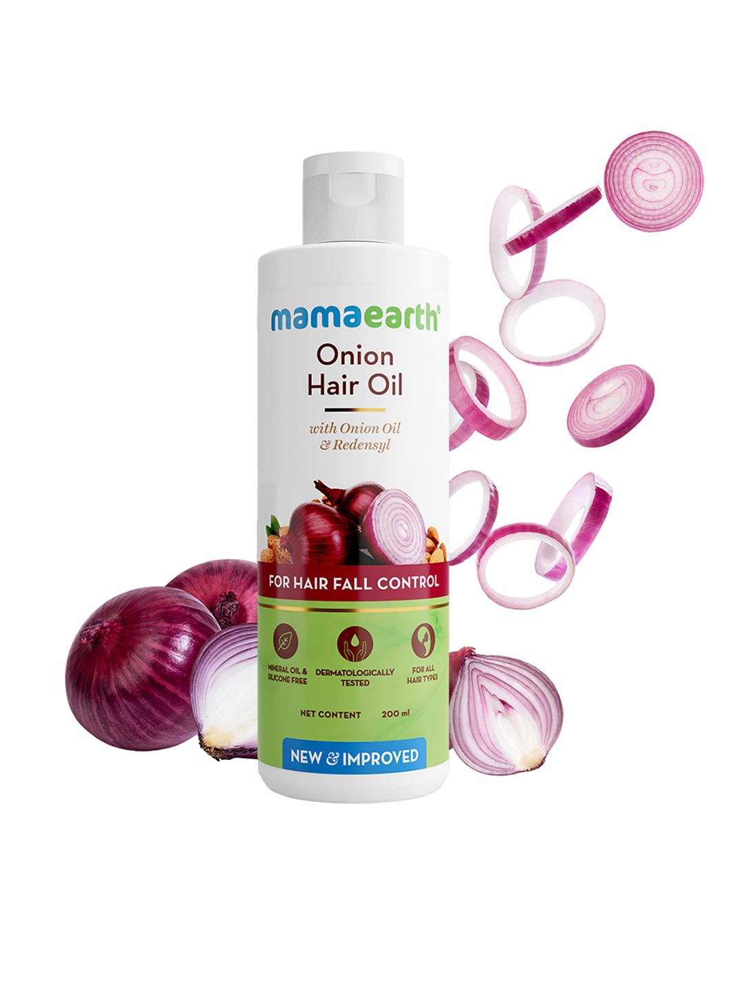 Mamaearth Onion Hair Oil With Onion & Redensyl For Hair Fall Control - 200ml