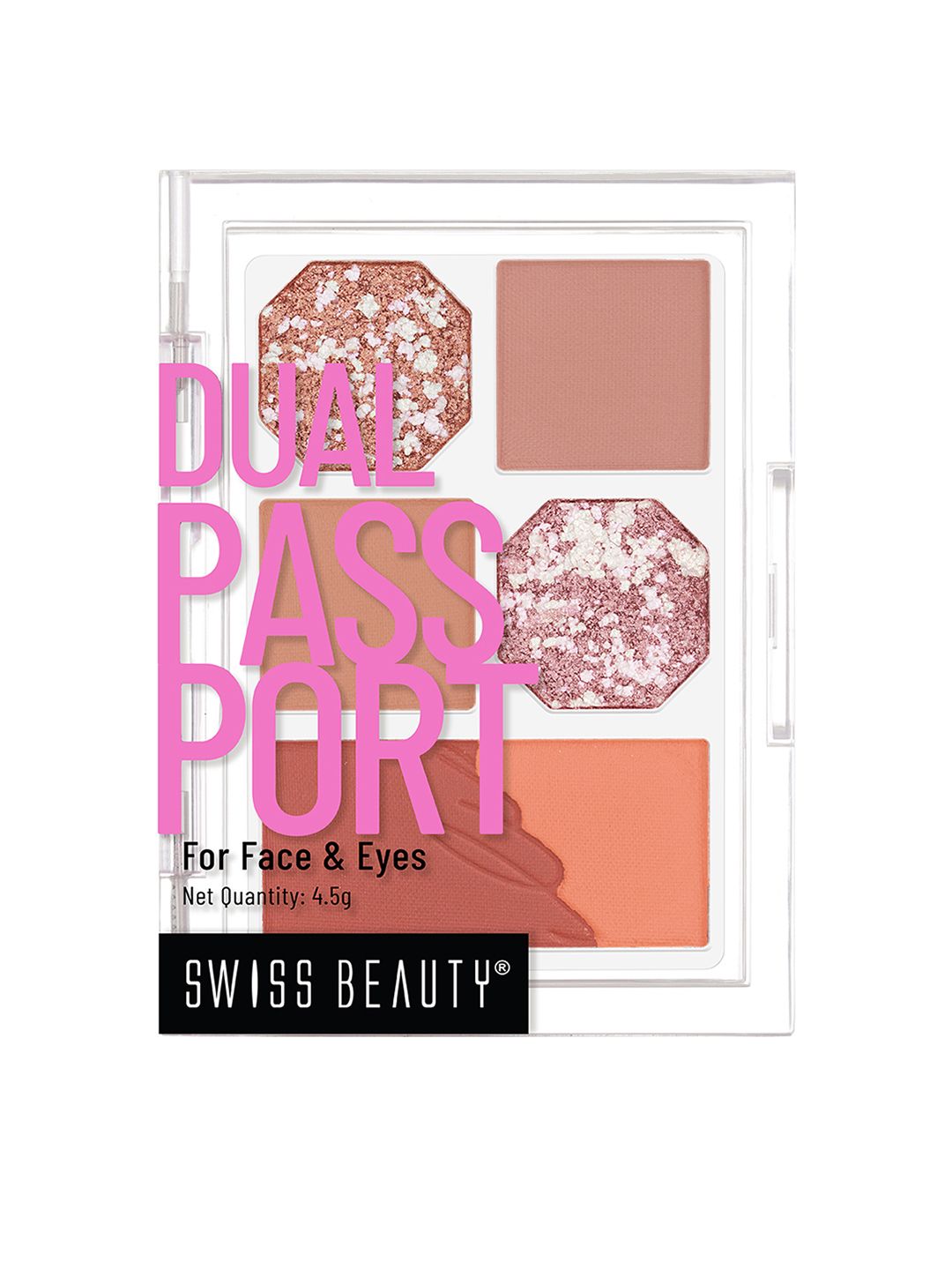 SWISS BEAUTY Dual Passport Palette for Eyes & Face 4.5 g - Dinner Date