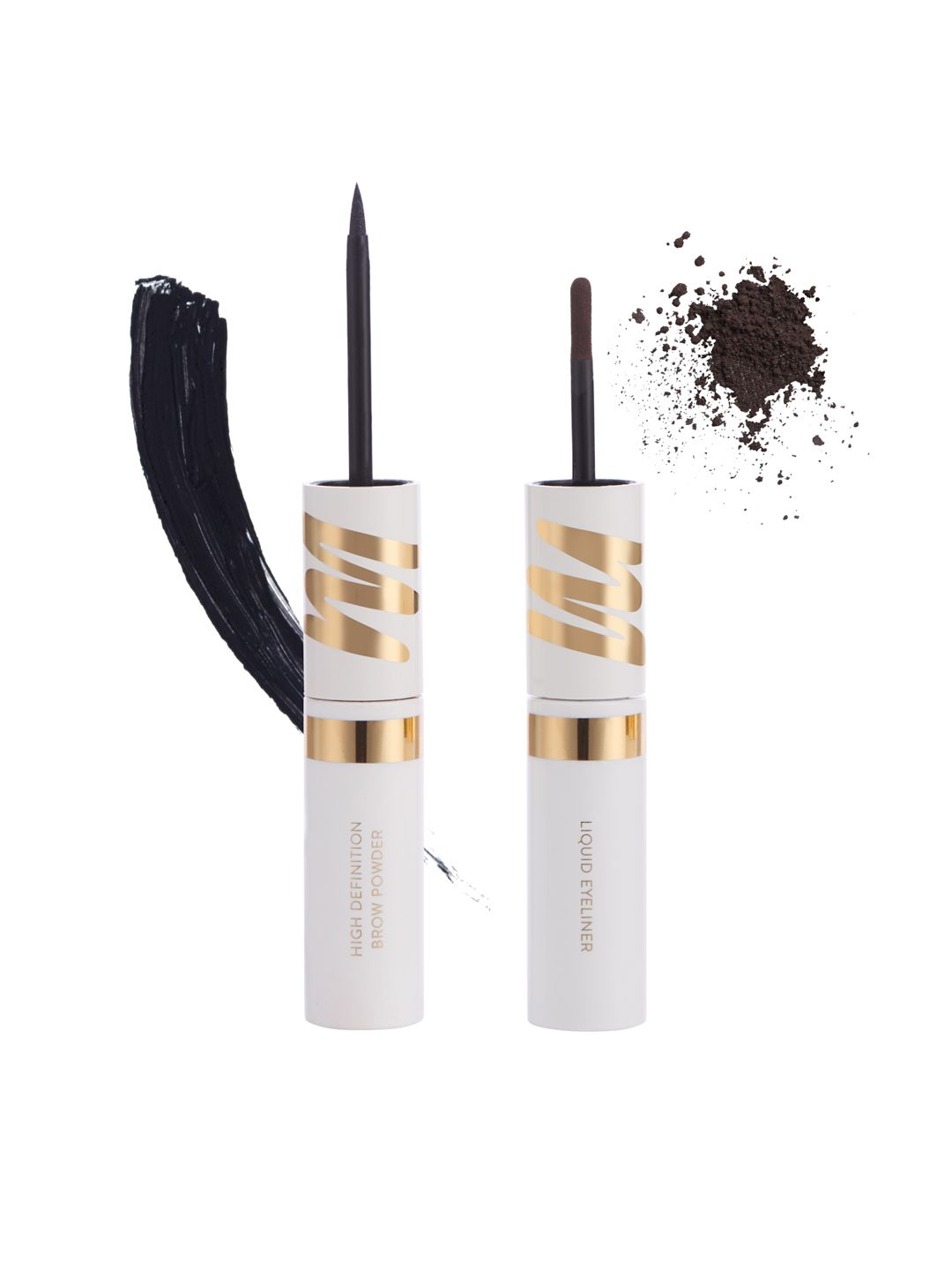 MyGlamm Stay Defined Liquid Eyeliner Brow Powder-Walnut & Ebony-2.8g Price in India