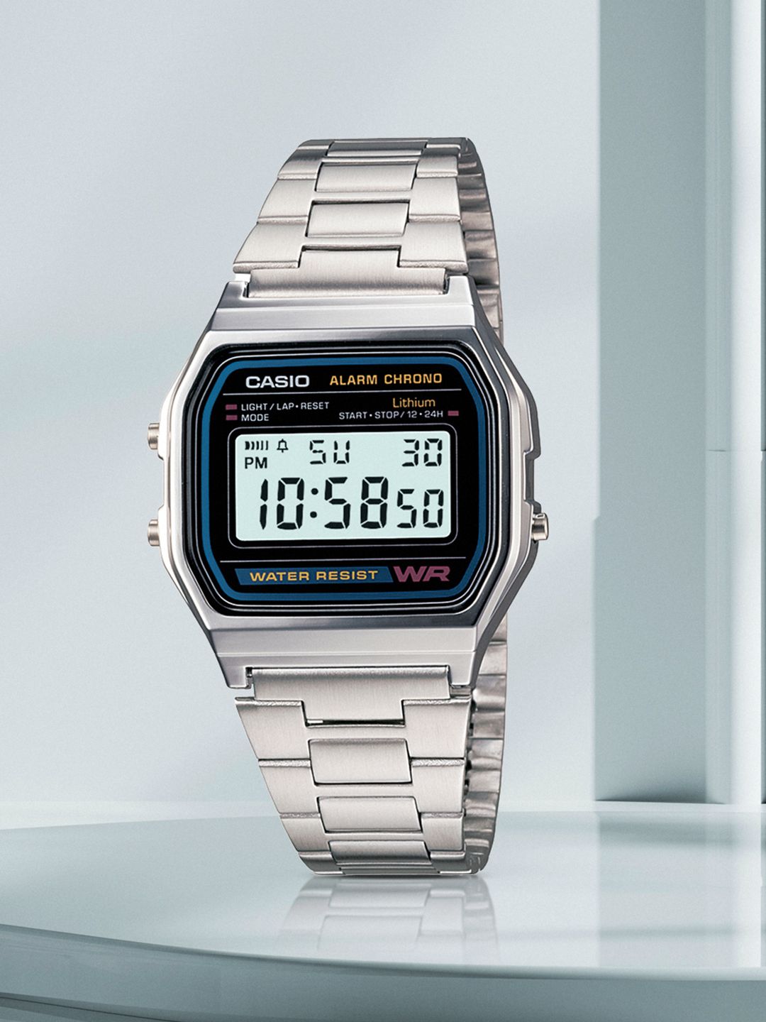 Buy Casio Vintage Series A-158WA-1Q Grey Digital Dial Metal D011