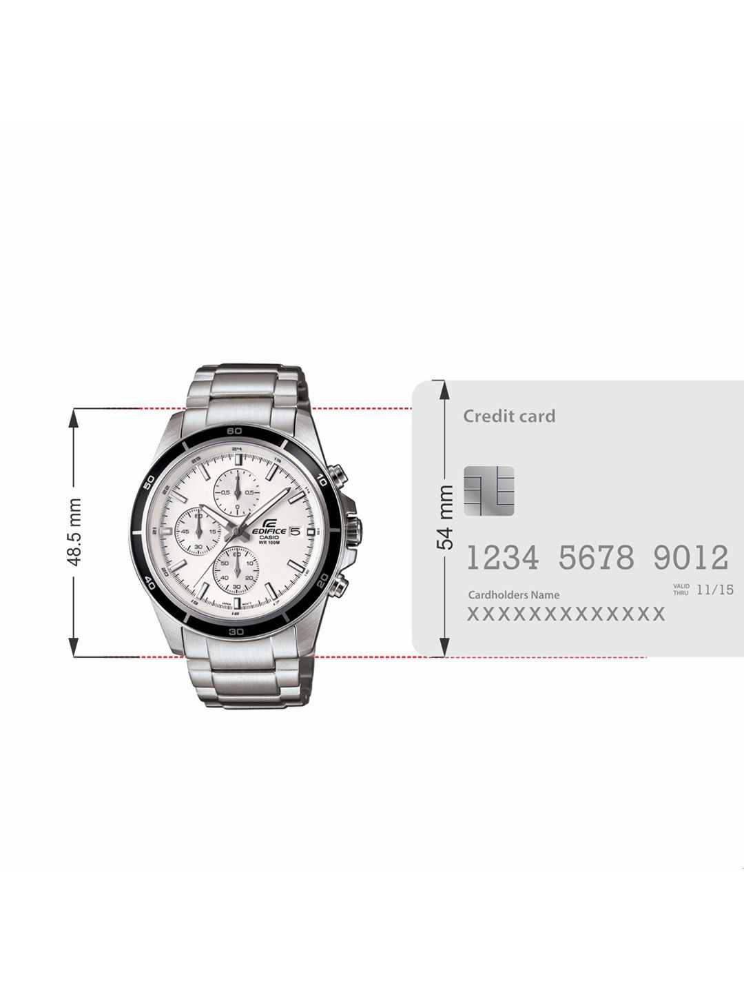 Buy CASIO Edifice Men White Dial Chronograph Watch EFR-526D-7AVUDF