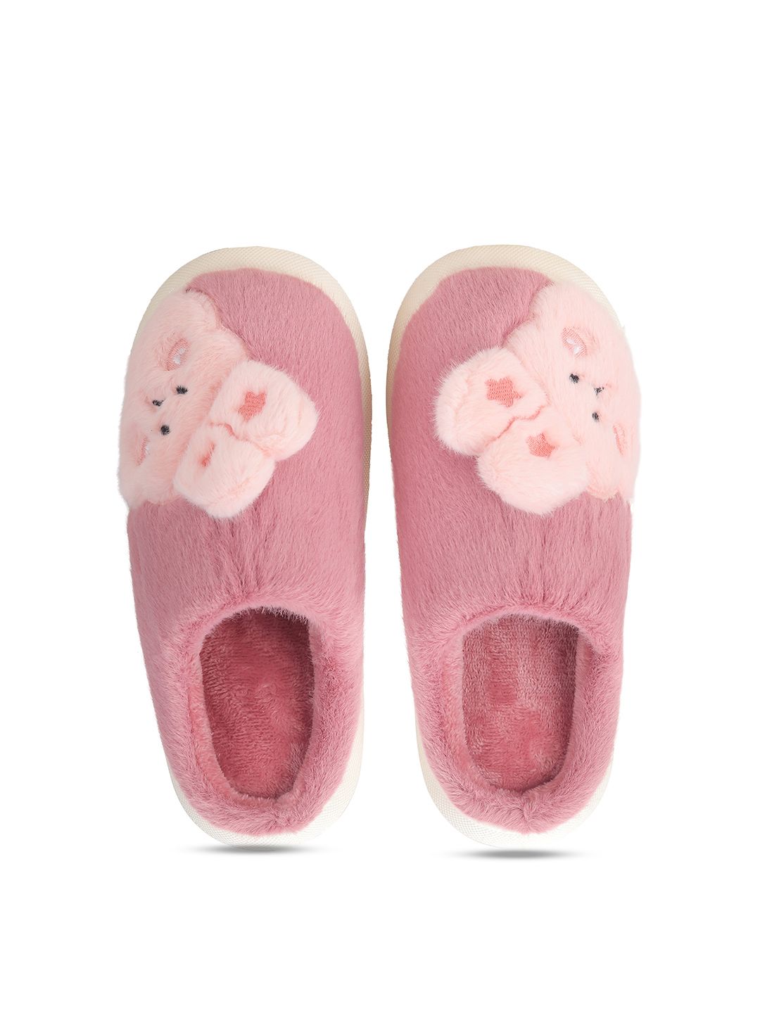 CASSIEY Women Self Design Fur Room Slippers