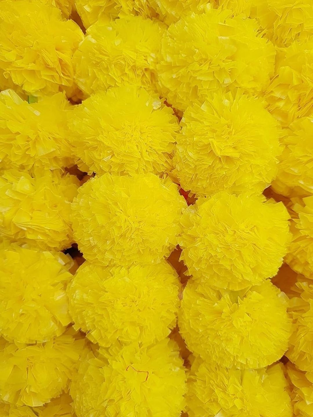 Akaar Yellow 5 Pieces Marigold Wall Hangings