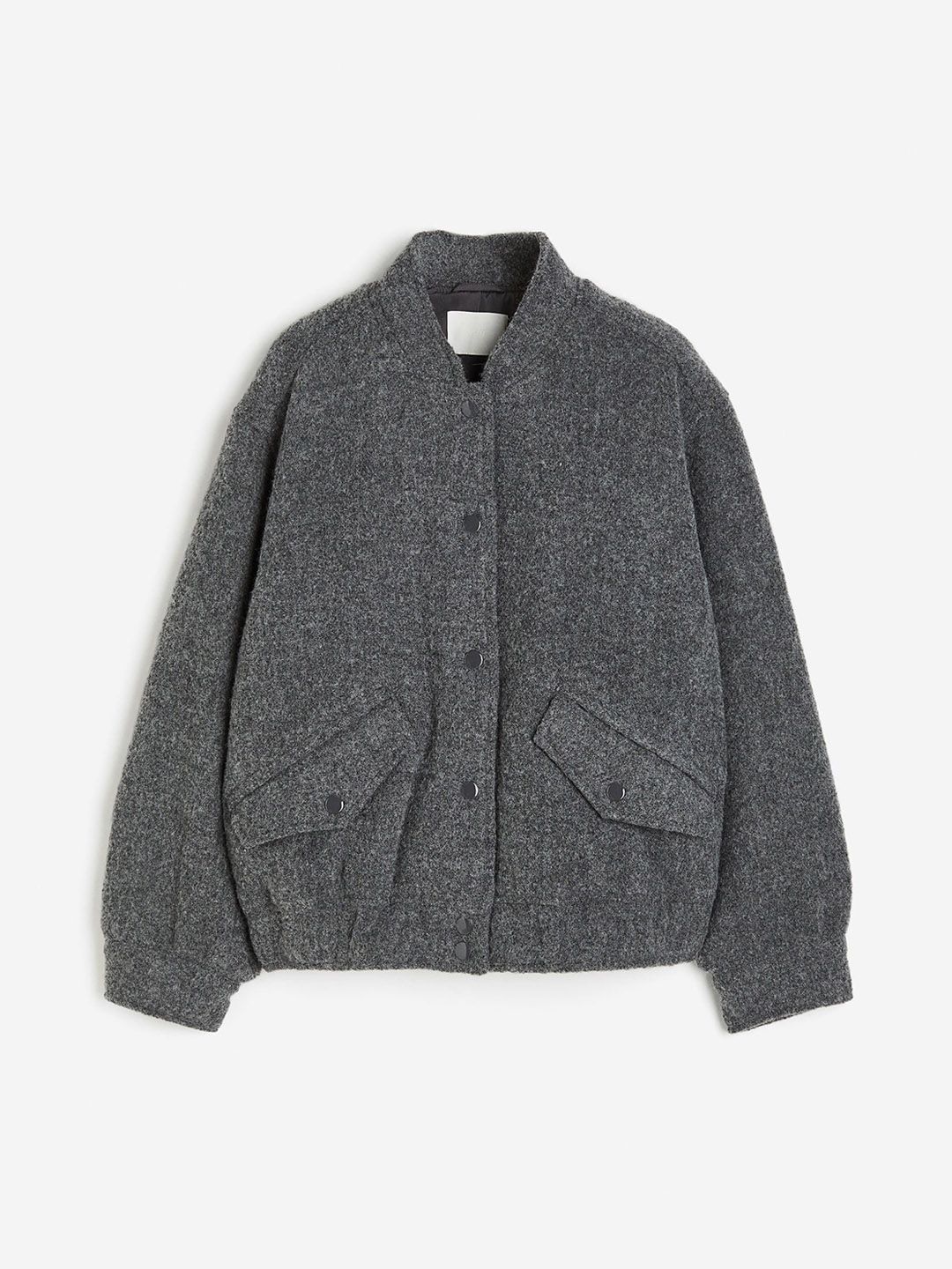 Buy H&M Wool-Blend Bomber Jacket - Jackets for Women 25116824 | Myntra