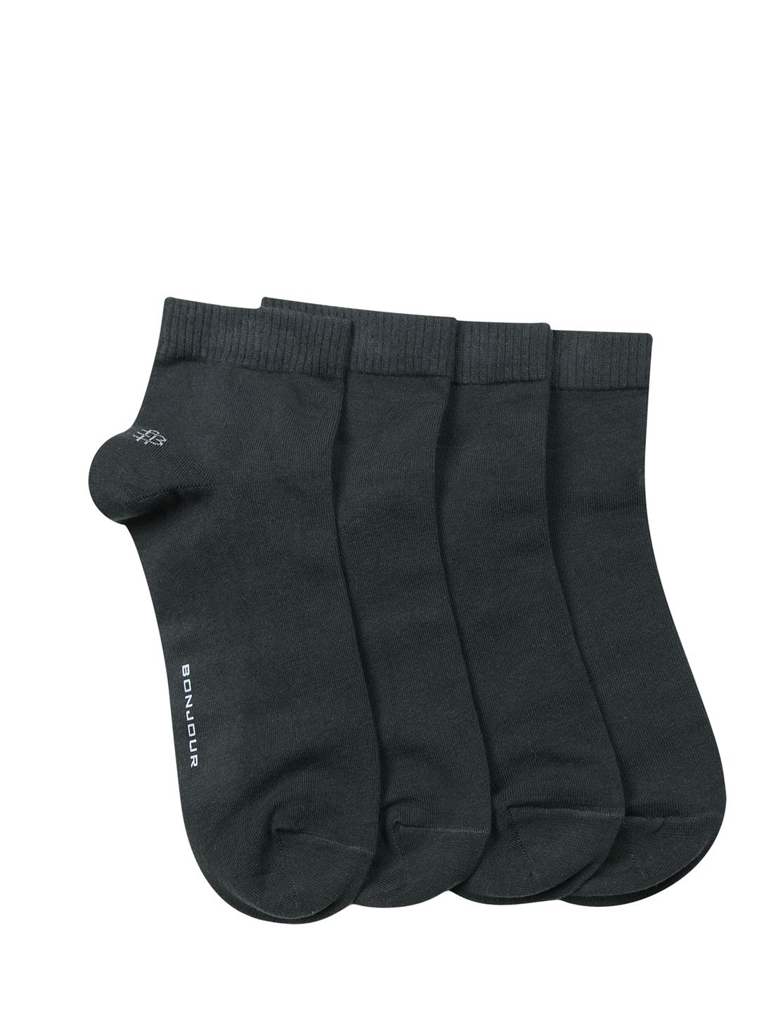 Bonjour Men Set of 4 Grey Socks