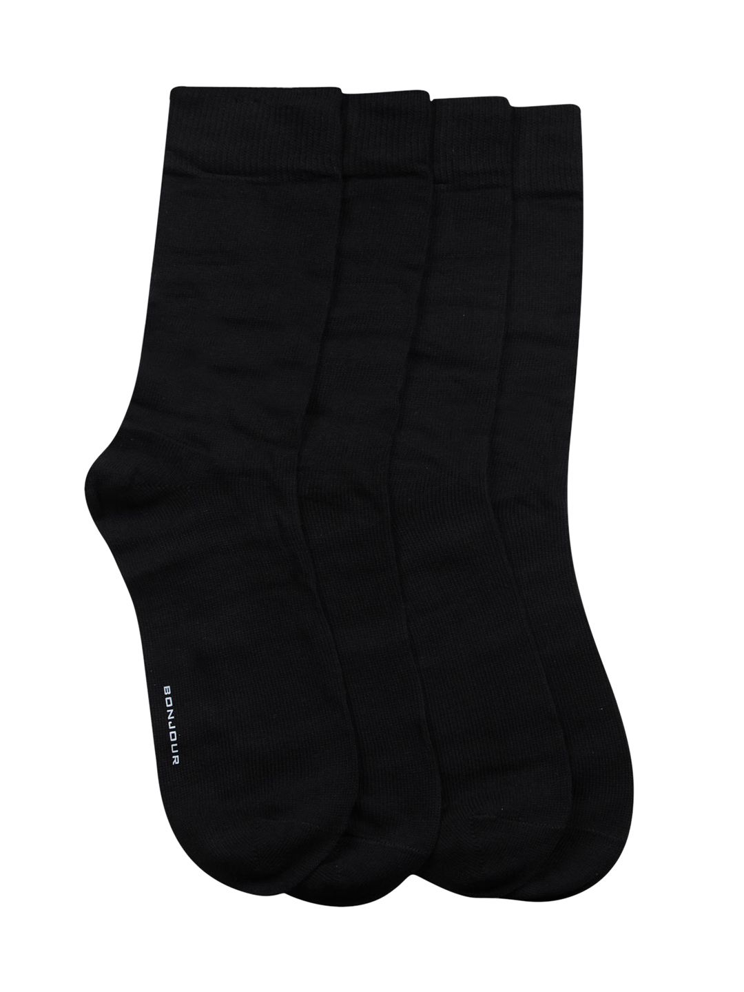 Bonjour Men Set of 4 Black Socks