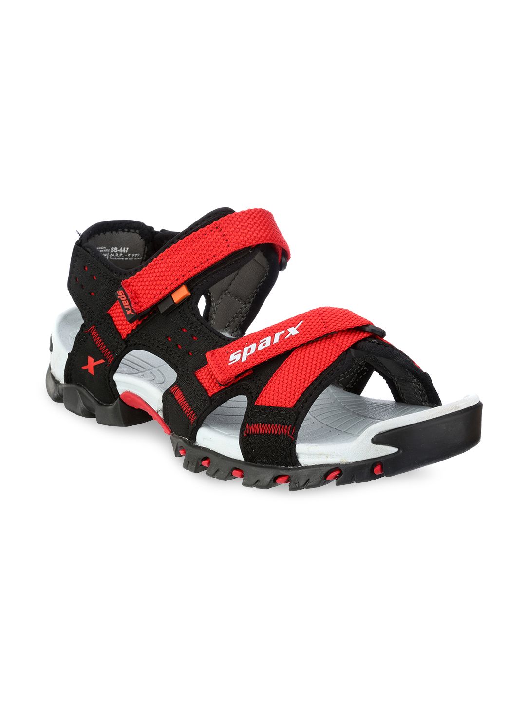 Sparx Men Black & Red Comfort Sandals