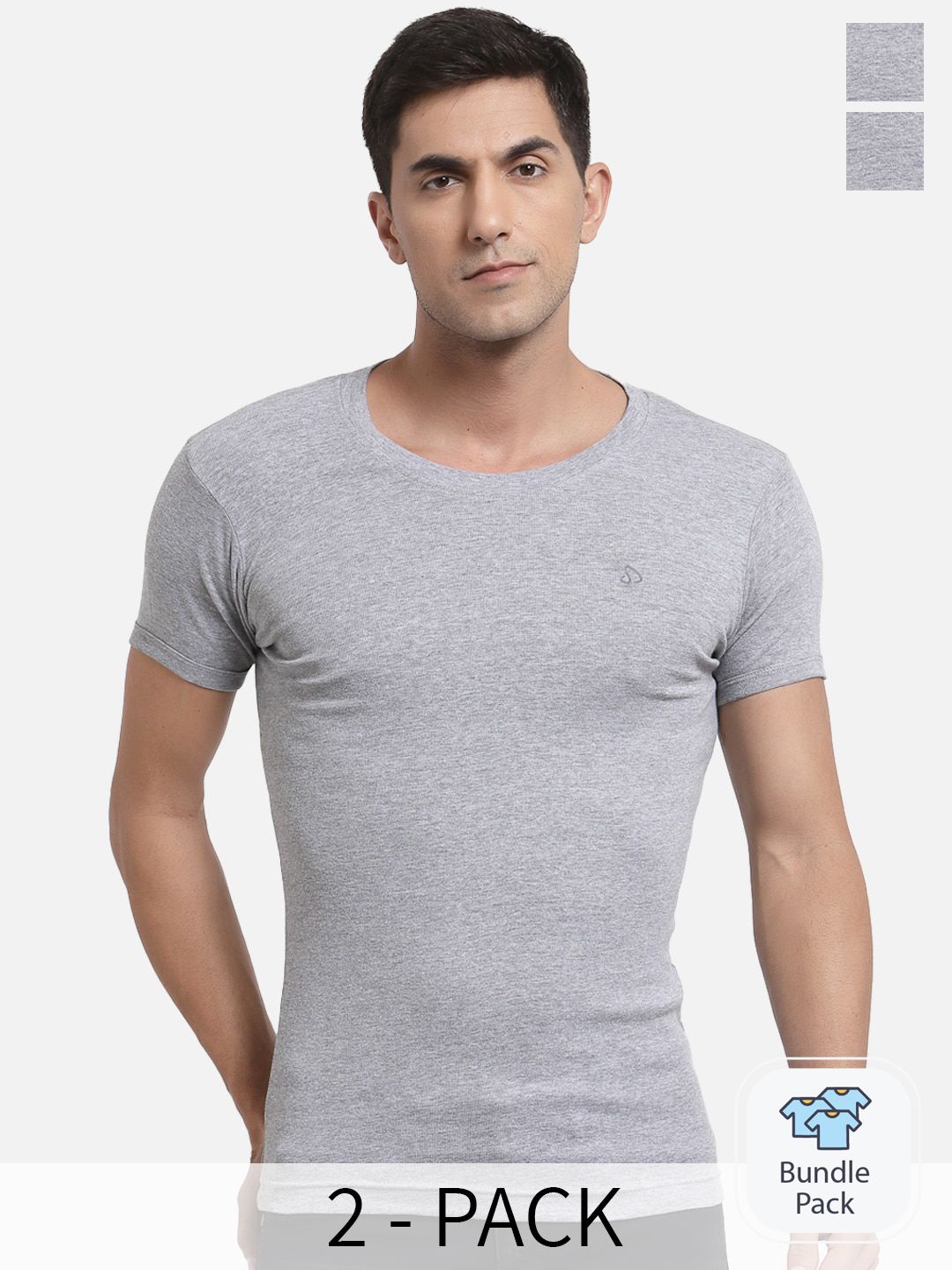 SPORTO Pack Of 2 Cotton Undershirt Vests