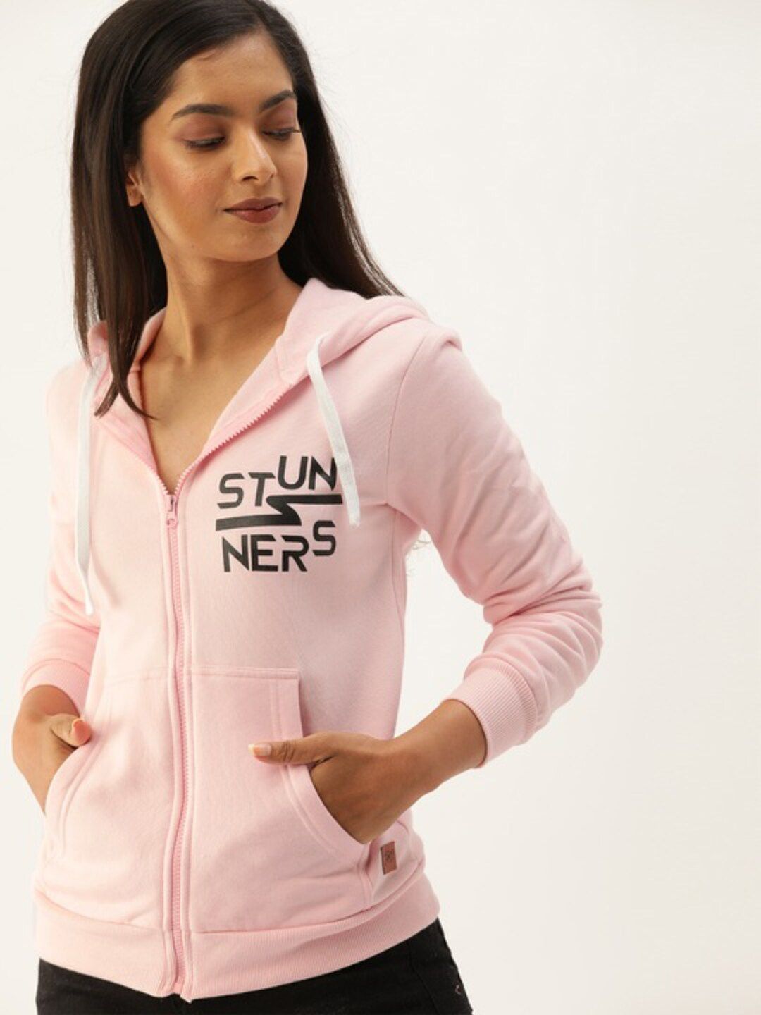 PINACOLADA Typography Printed Hooded Cotton Pullover