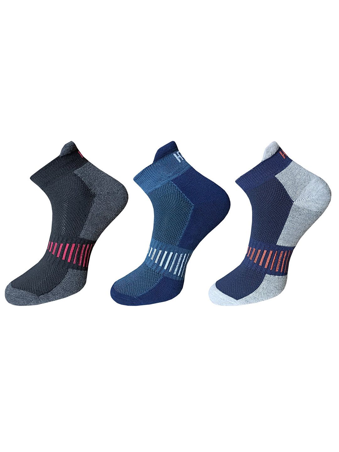 HRX by Hrithik Roshan Men Pack Of 3 Ankle-Length  Socks