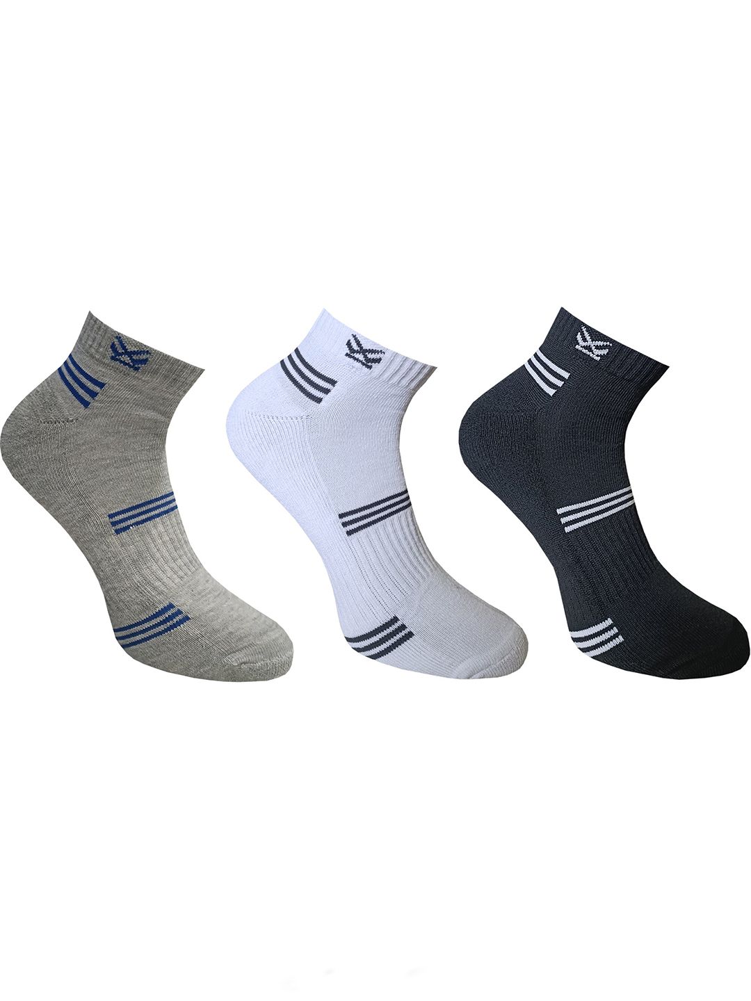 WROGN Men Pack Of 3 Patterned Ankle Length Socks