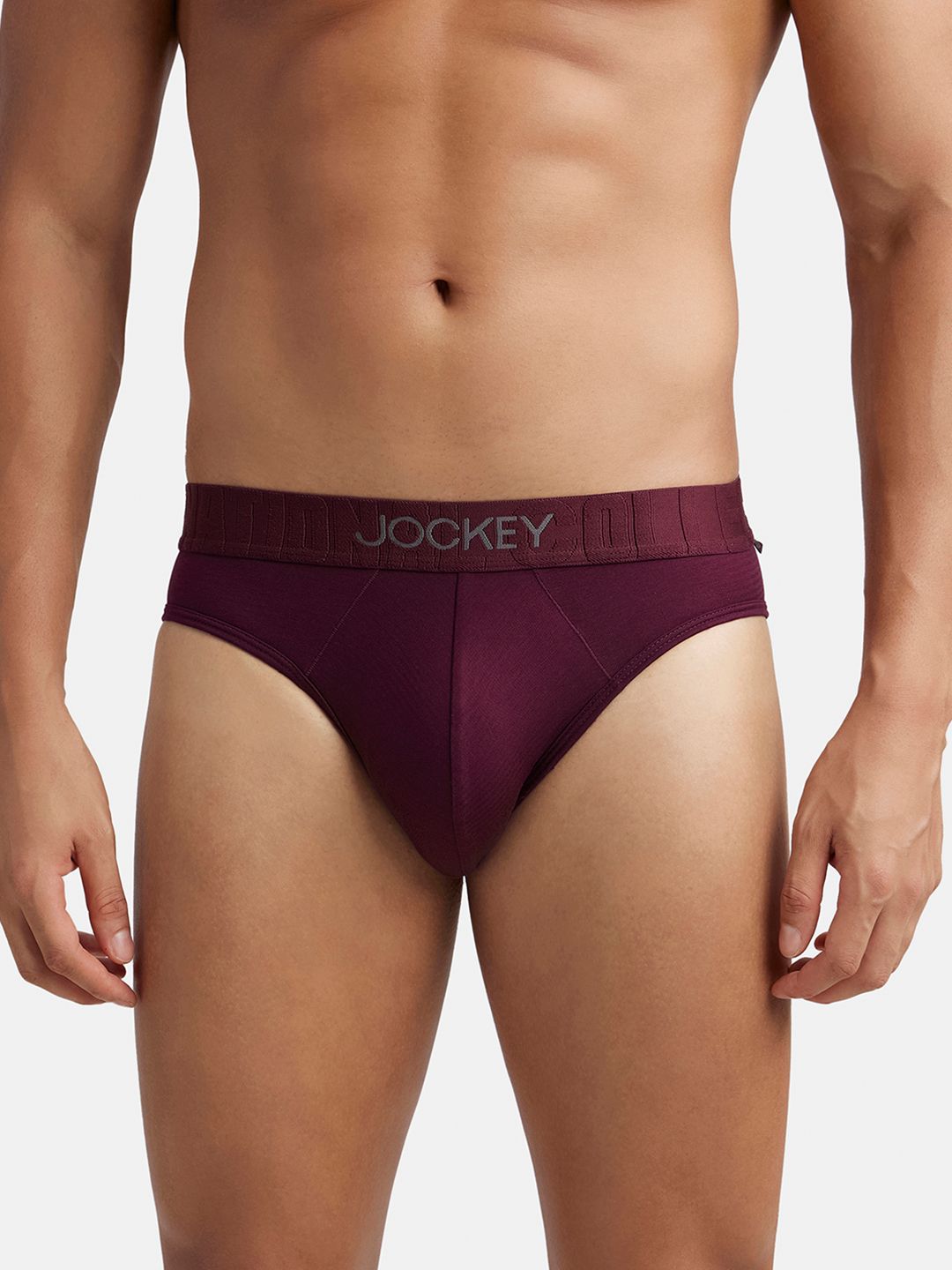 Jockey Supima Cotton Stretch Solid Brief with Ultrasoft Waistband-IC31