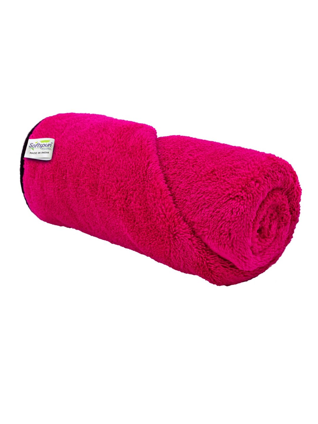 Softspun Microfiber Pink 280 GSM Highly Absorbent Bath Towel