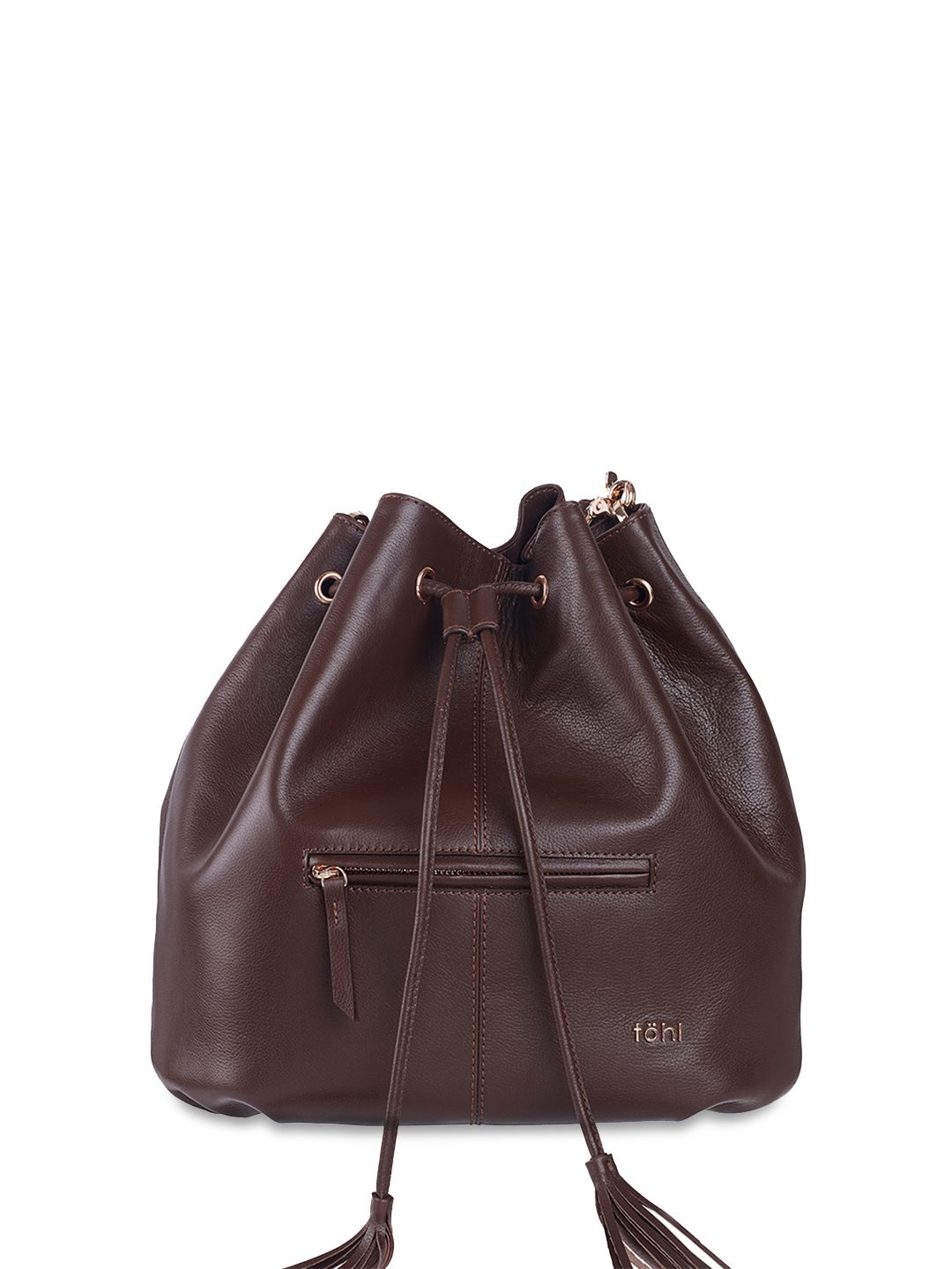 tohl Women Brown Solid Backpack Price in India