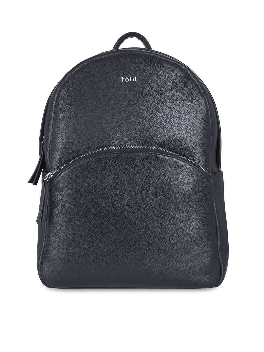 tohl Women Black Textured Backpack Price in India