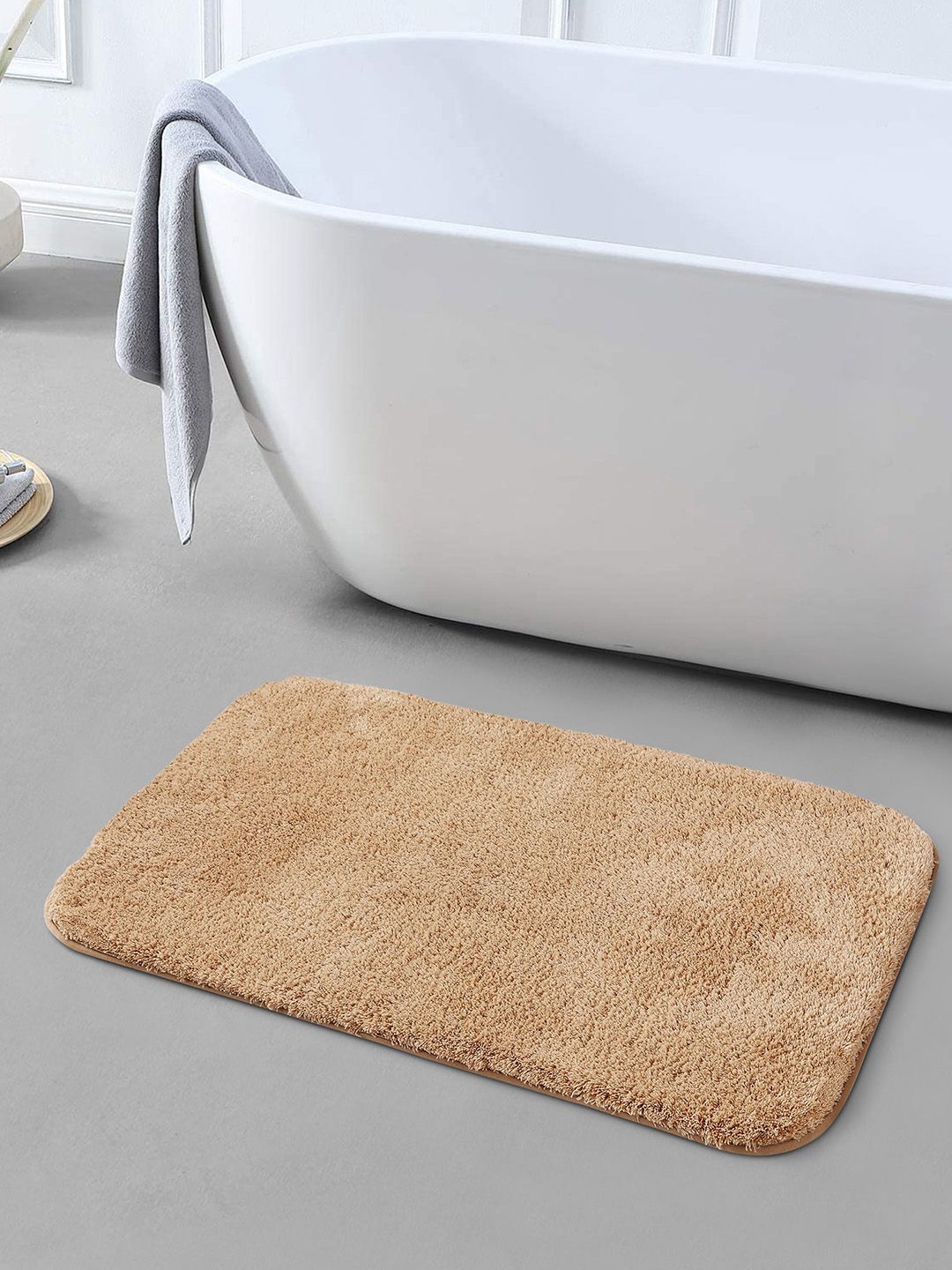 OBSESSIONS Beige 2300 GSM Anti-Skid Bath Rug