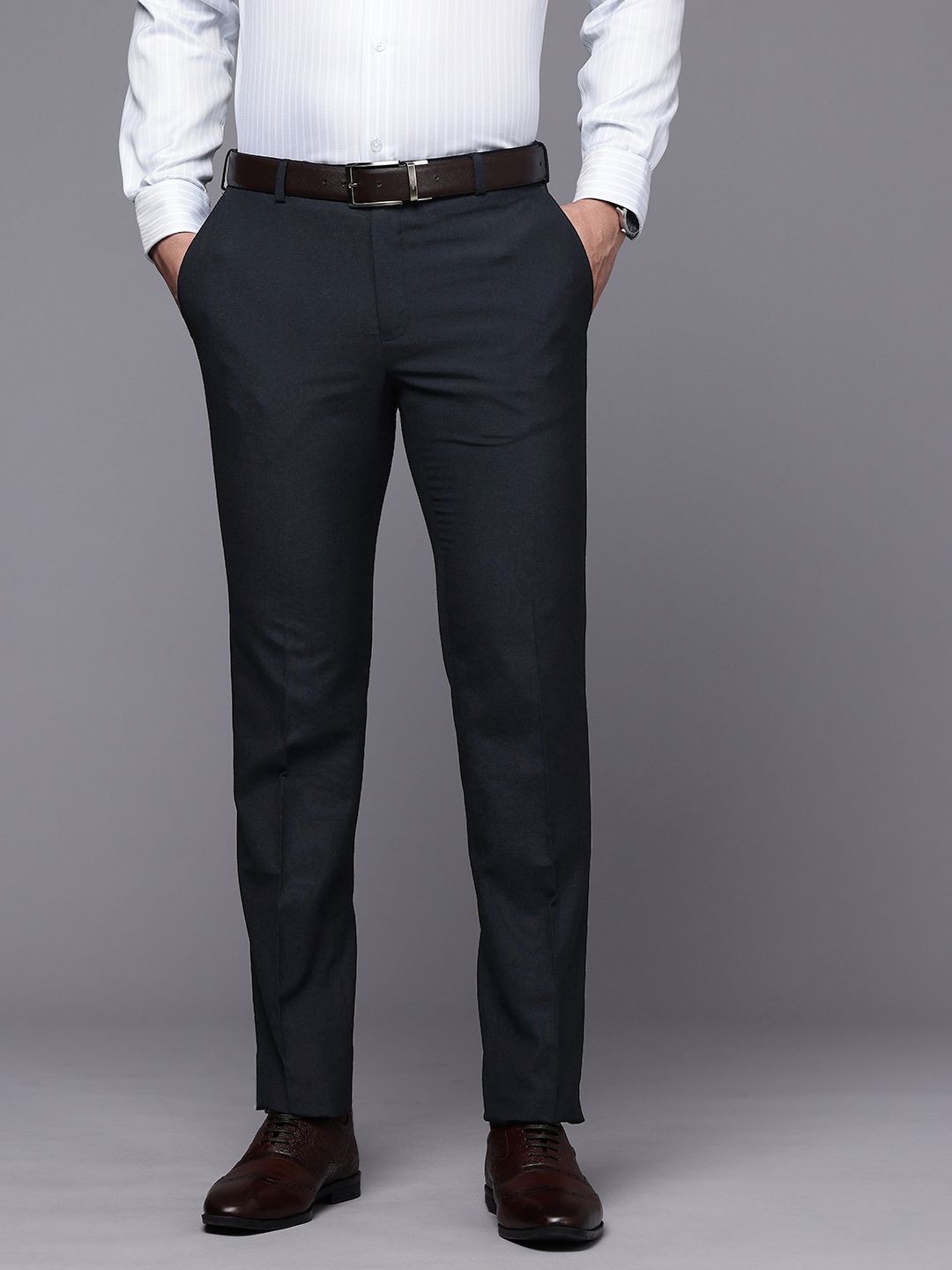 Raymond Men Slim Fit Formal Trousers