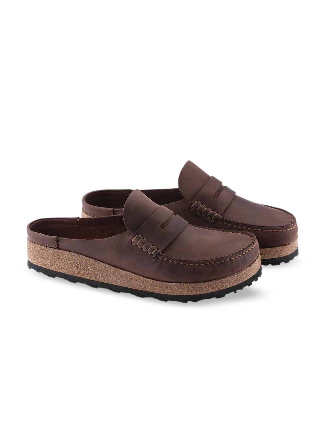 き*ぐ様 BIRKENSTOCK Naples HABANA ローファー 27c Buy Birkenstock Naples Habana Regular Width Oiled Leather Low