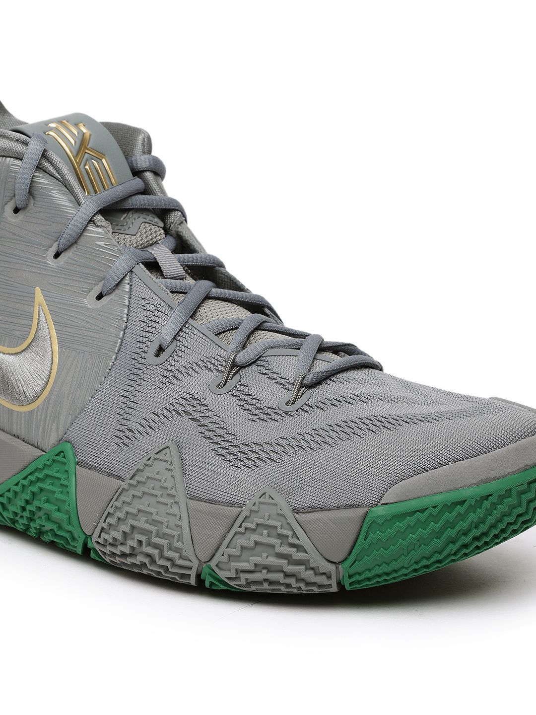 kyrie 4 green and gray