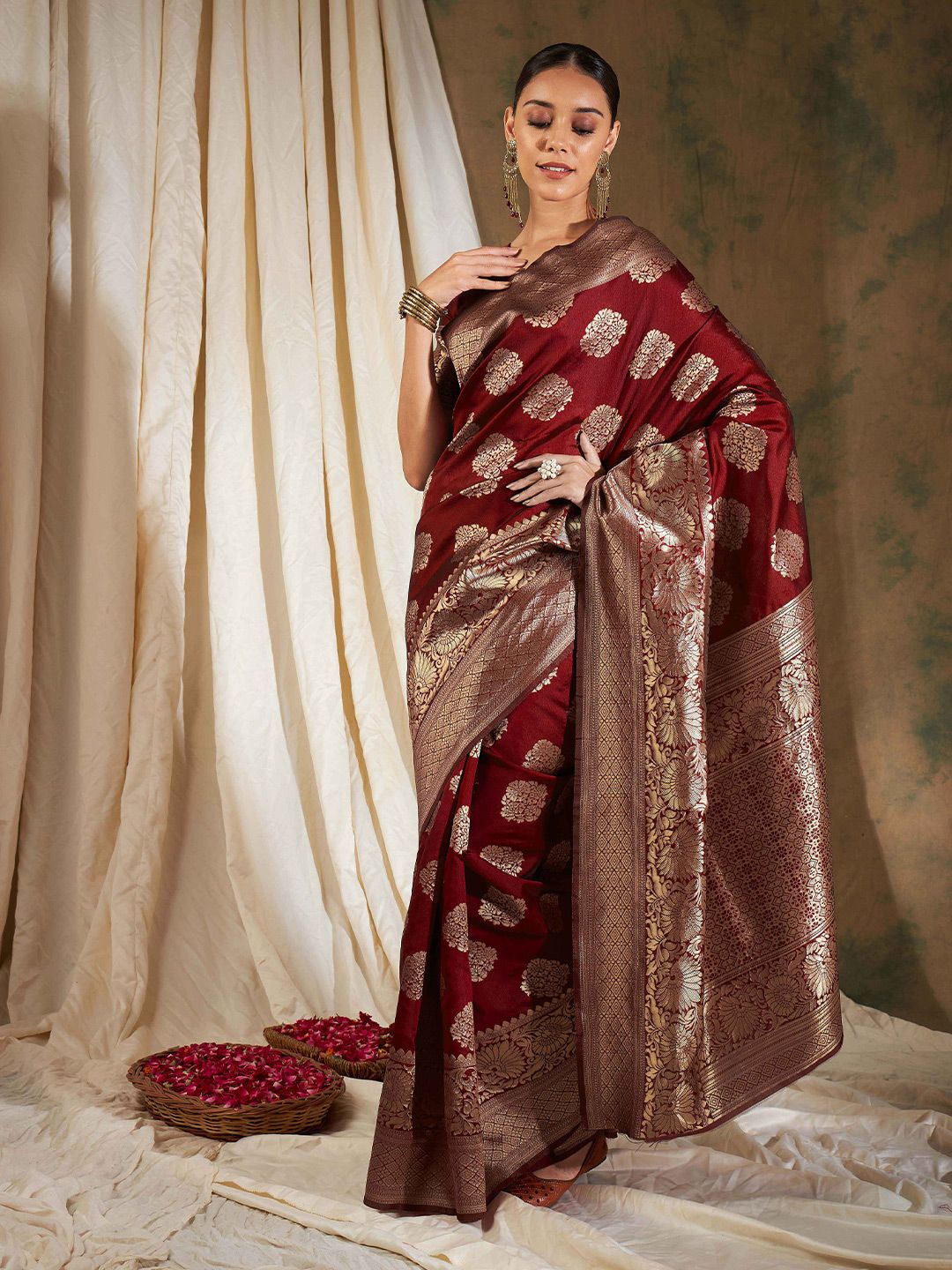 Sangria Woven Designed Sarees Price in India
