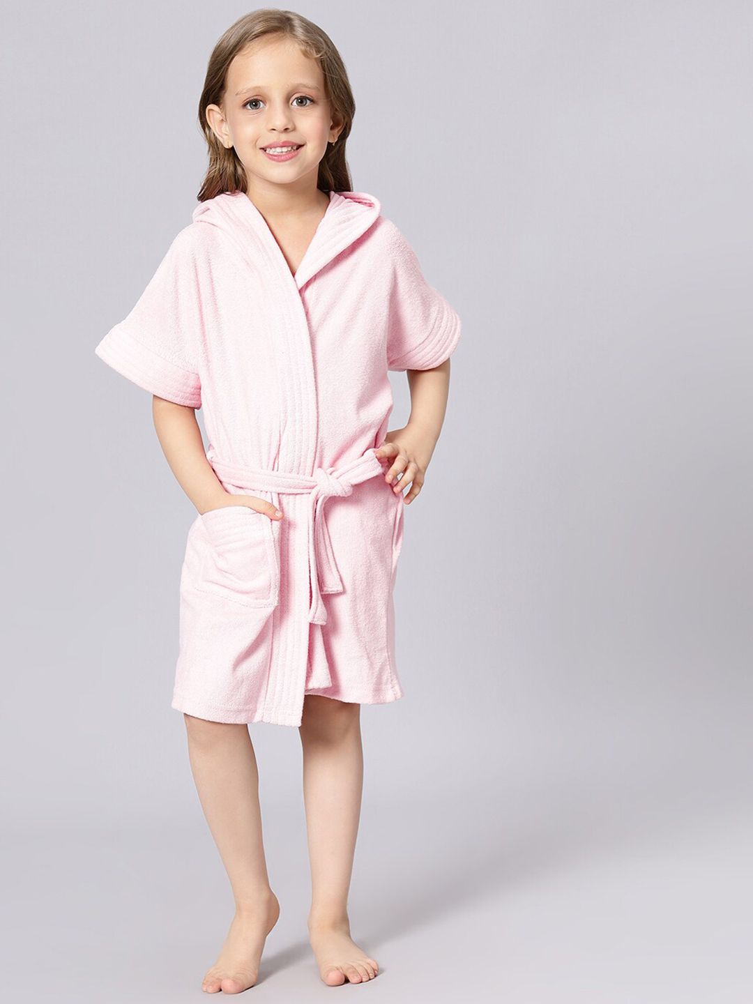 LacyLook Girls Micro Terry Belted Bath Robe