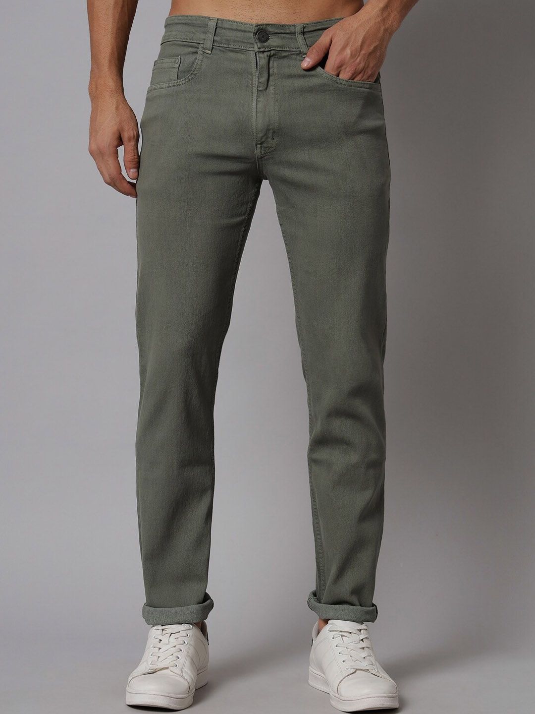 STUDIO NEXX Men Mid-Rise Clean Look Stretchable Jeans